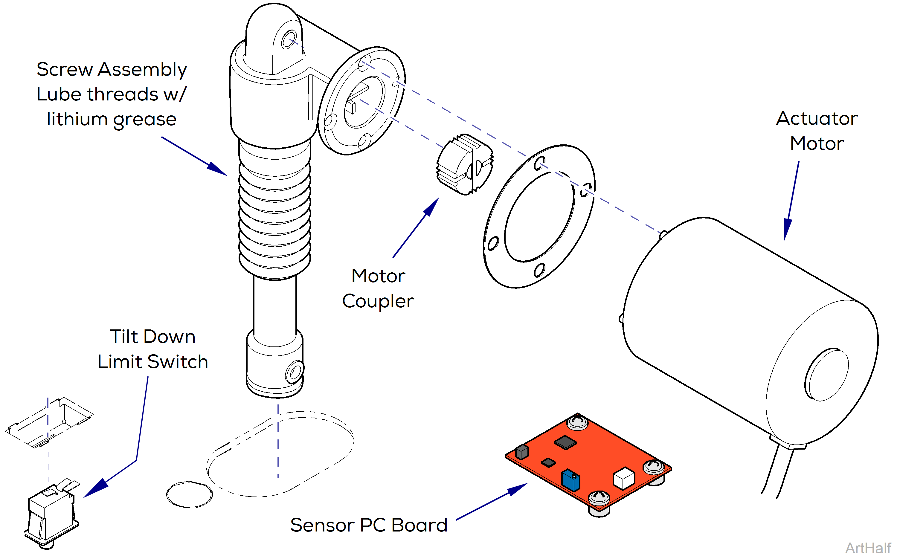 646 Chair Tilt Actuator / Limit Switch / Sensor PC Board Test and Repair