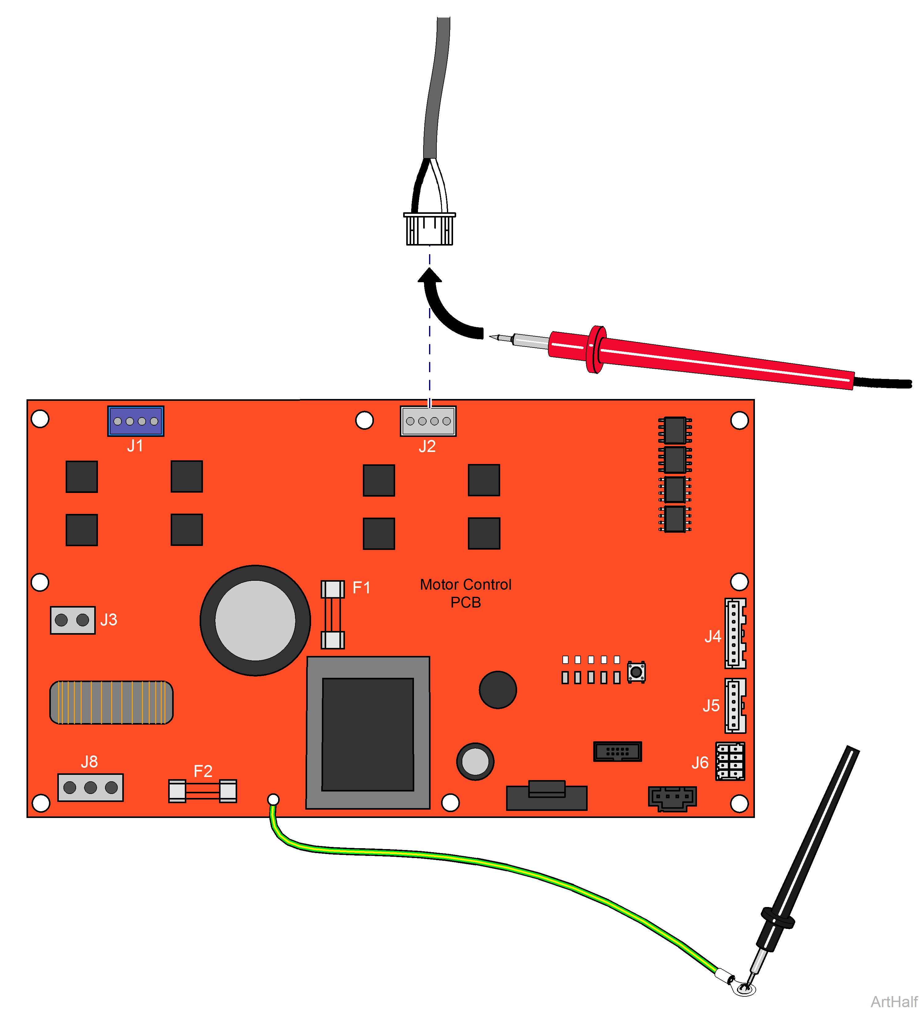 646 Chair Tilt Actuator / Limit Switch / Sensor PC Board Test and Repair