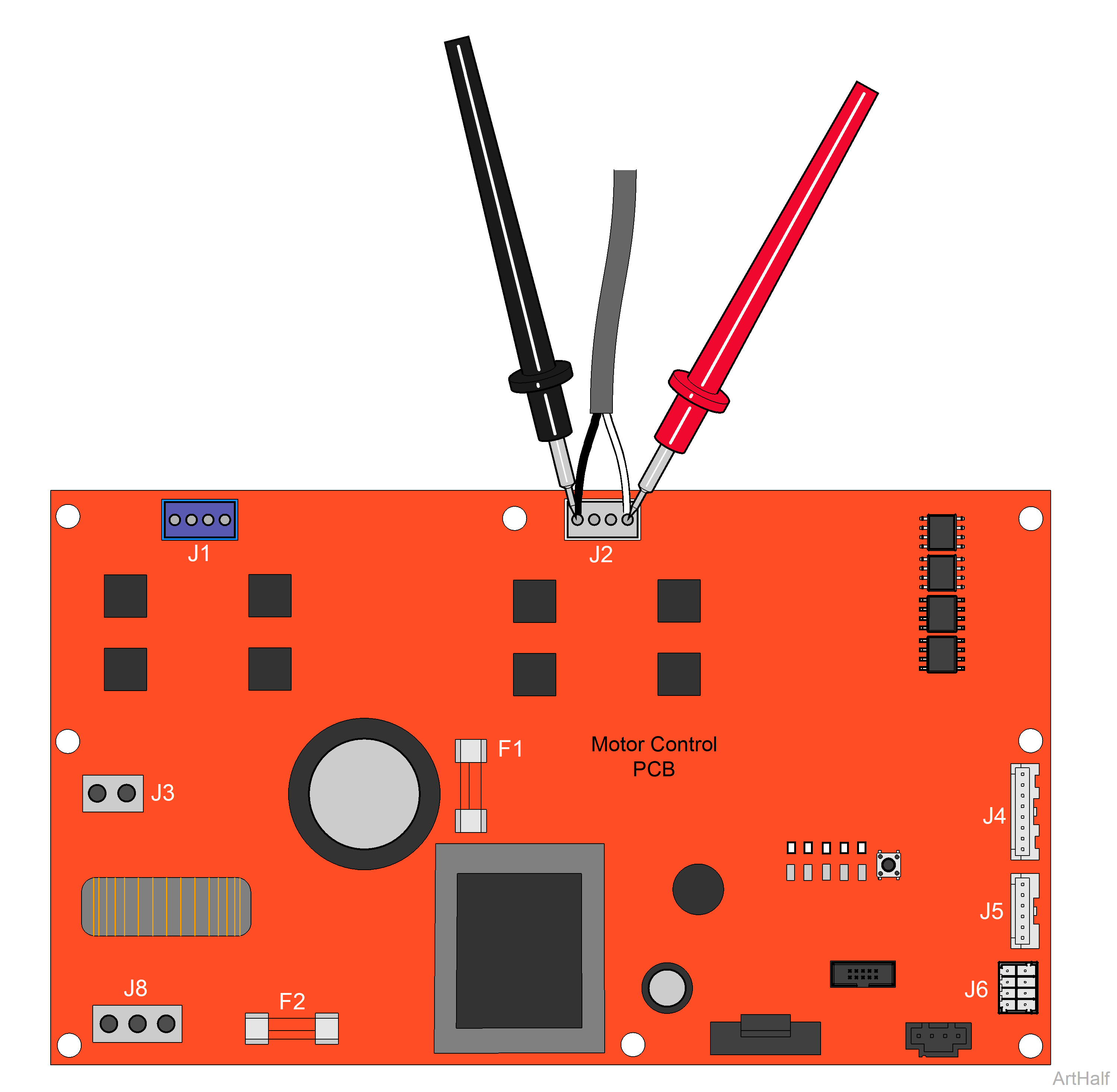 646 Chair Tilt Actuator / Limit Switch / Sensor PC Board