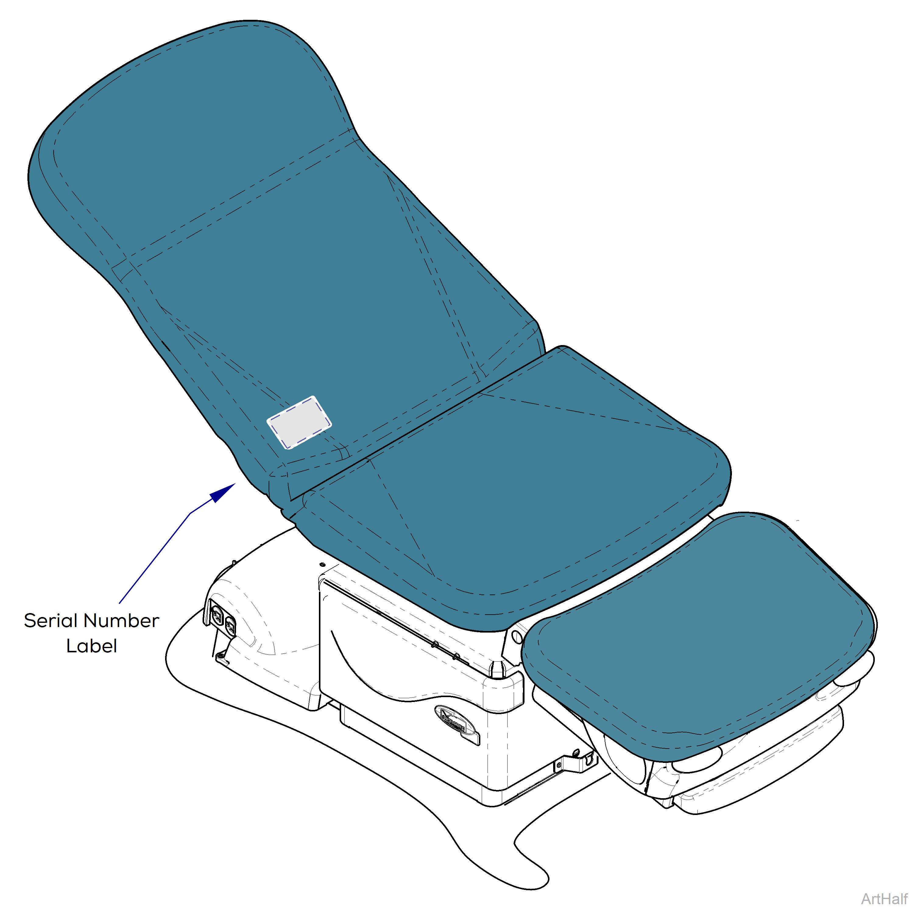 646 Chair Serial Number Location
