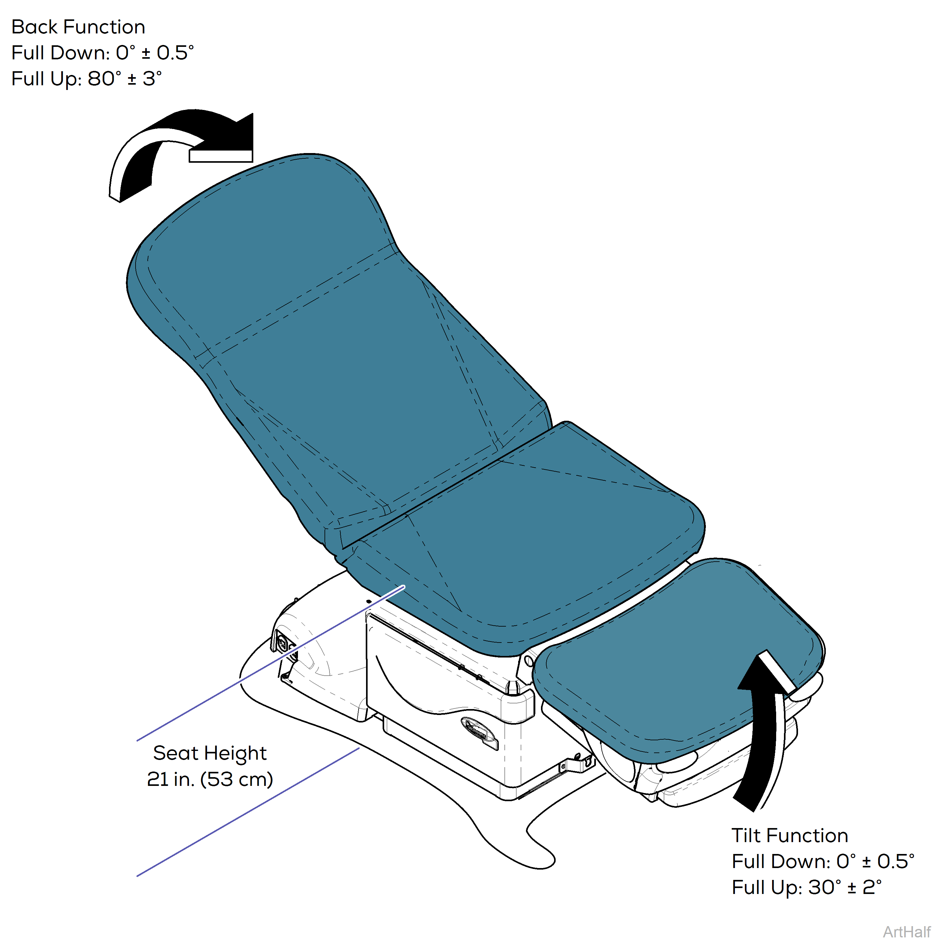 646 Chair Dimensions