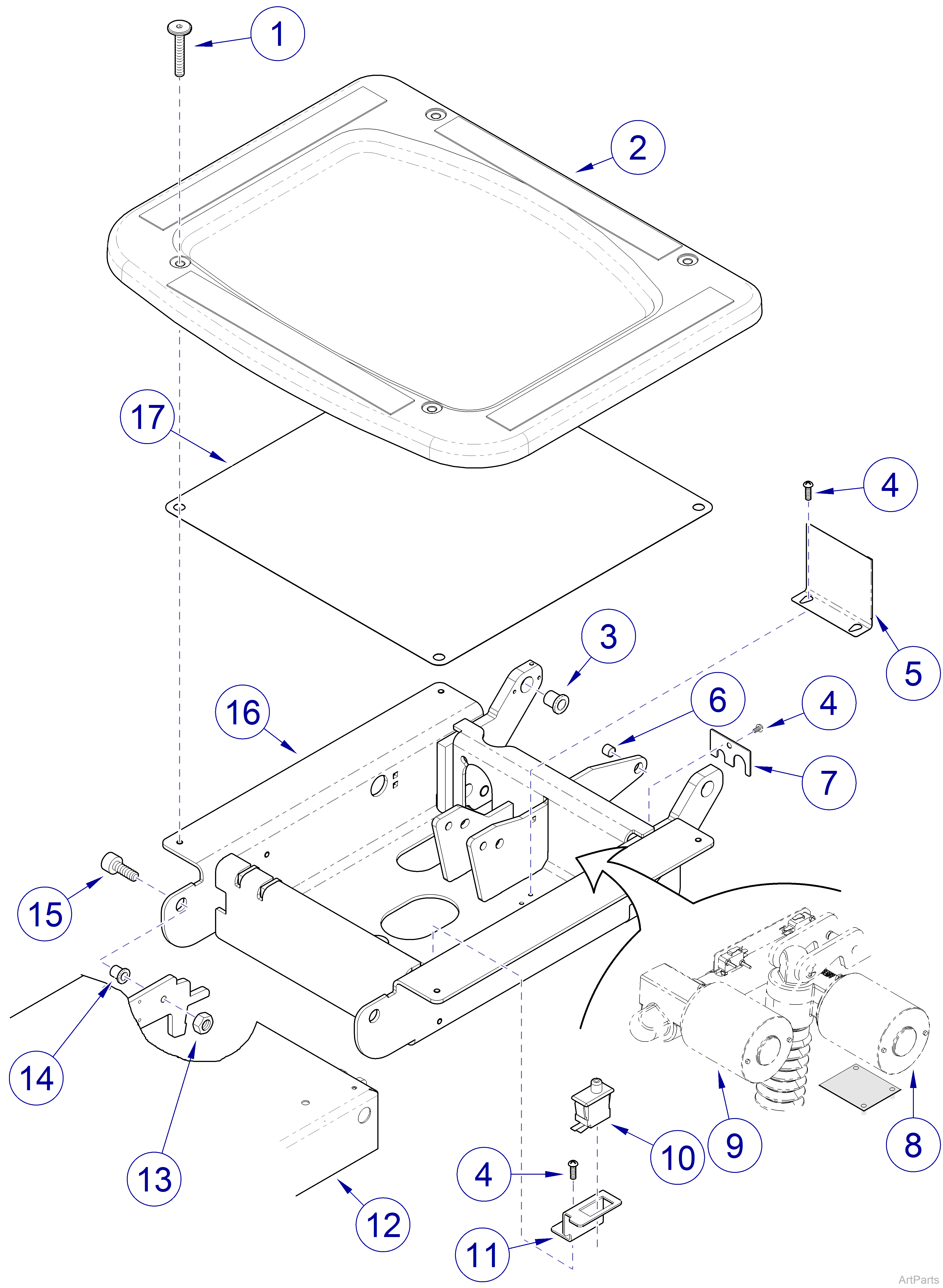 646 Chair Seat Section