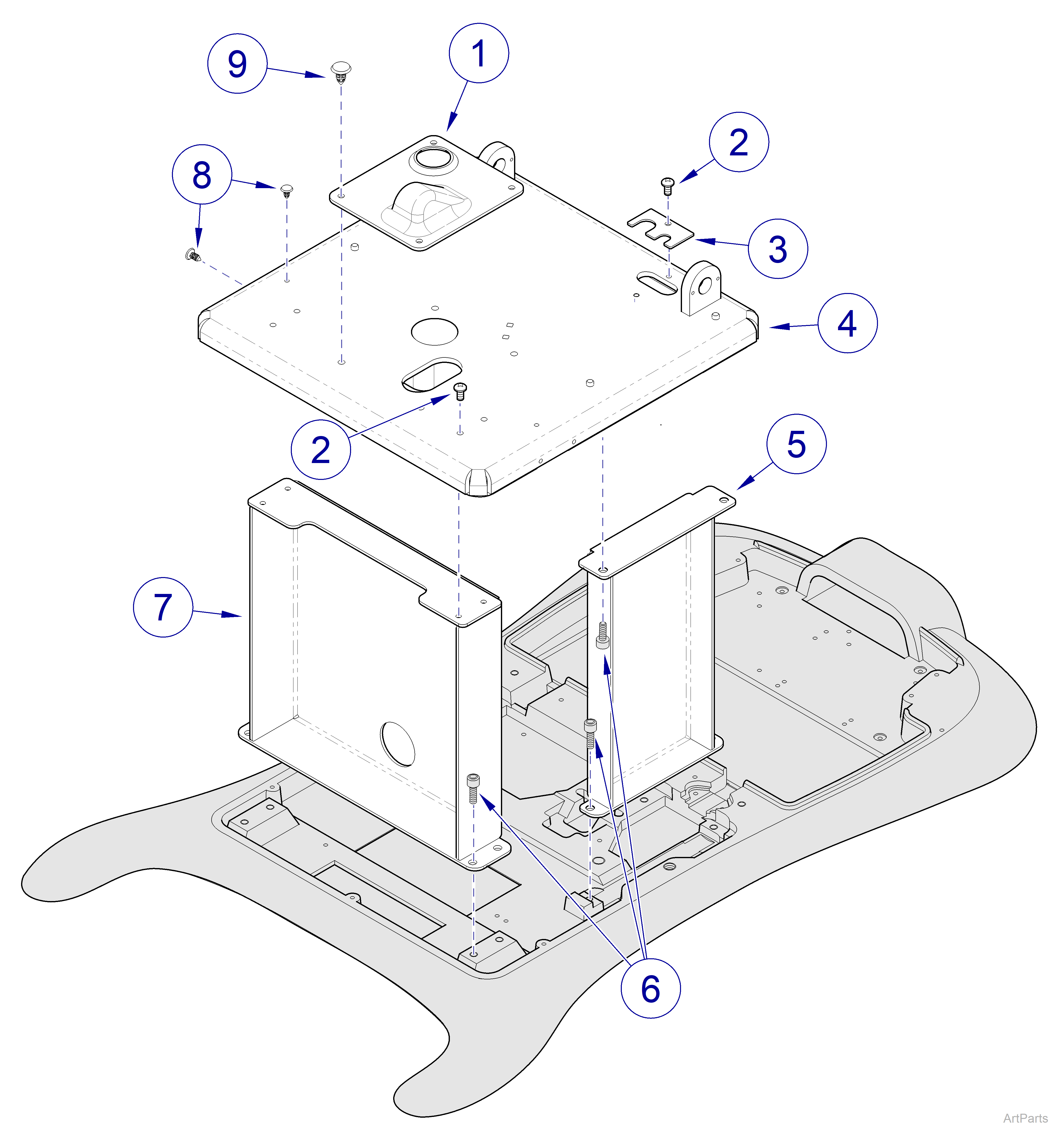 646 Chair Column Components