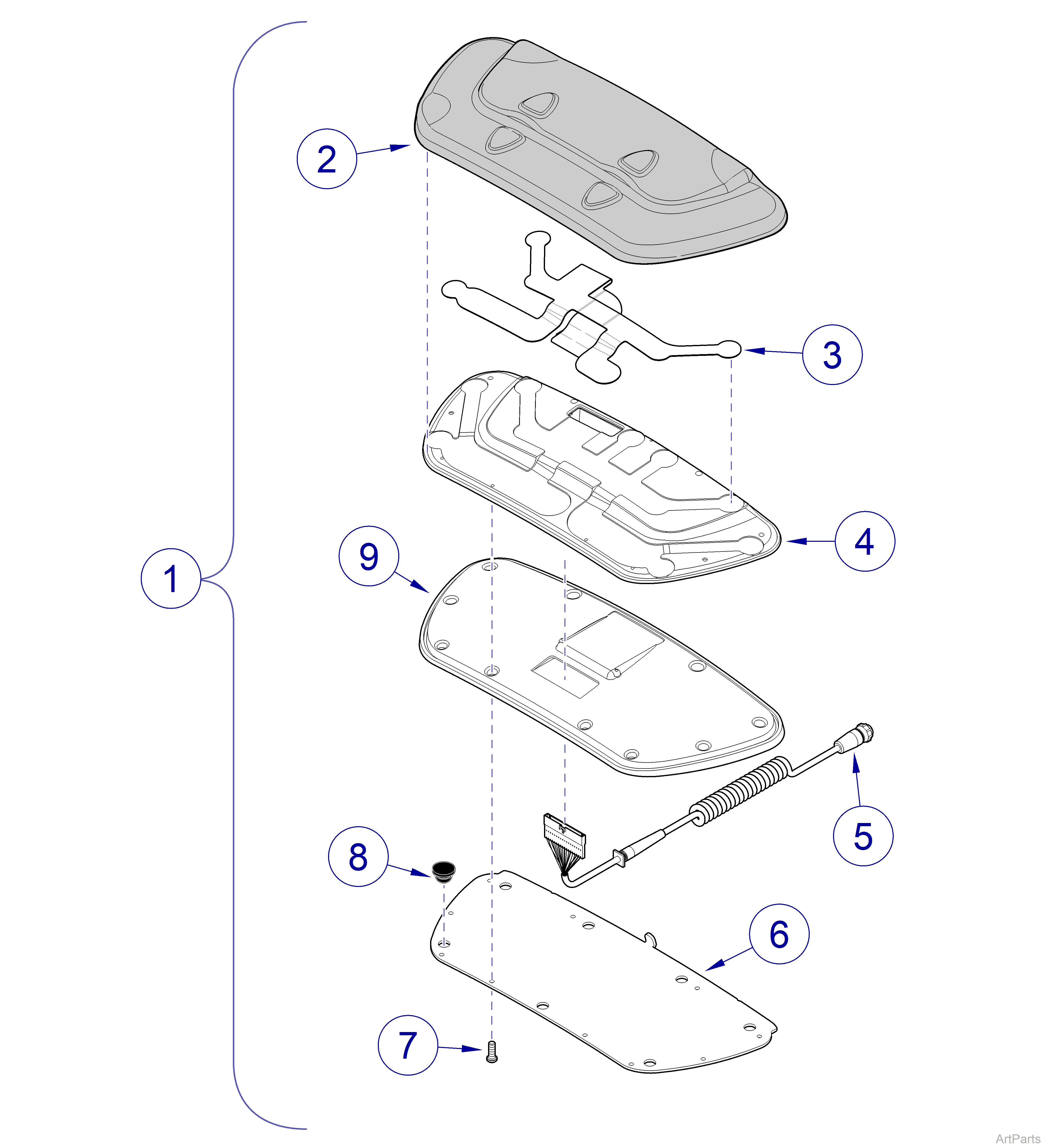 646 Chair Foot Control