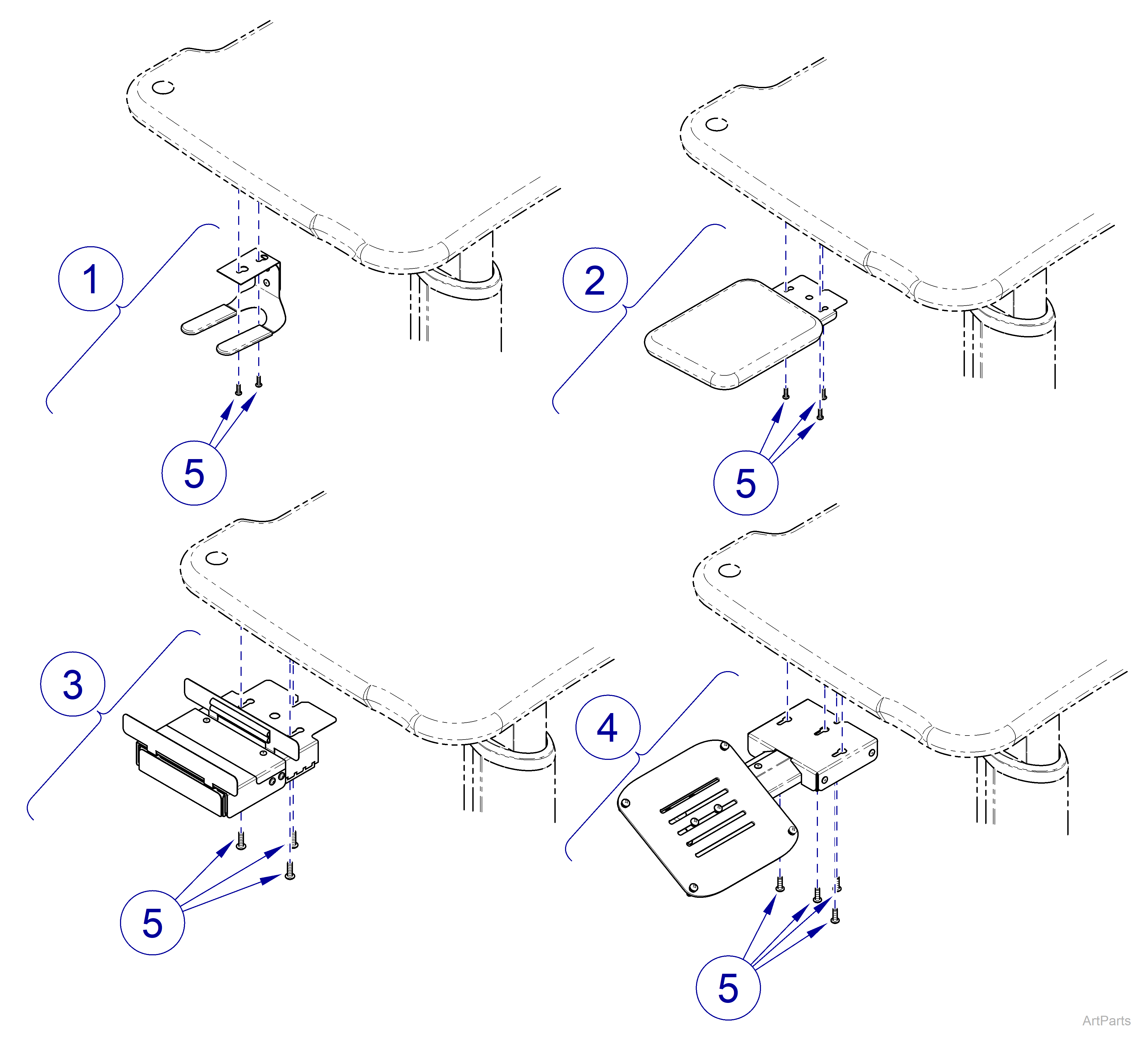 Midmark Workstation Side Accessories