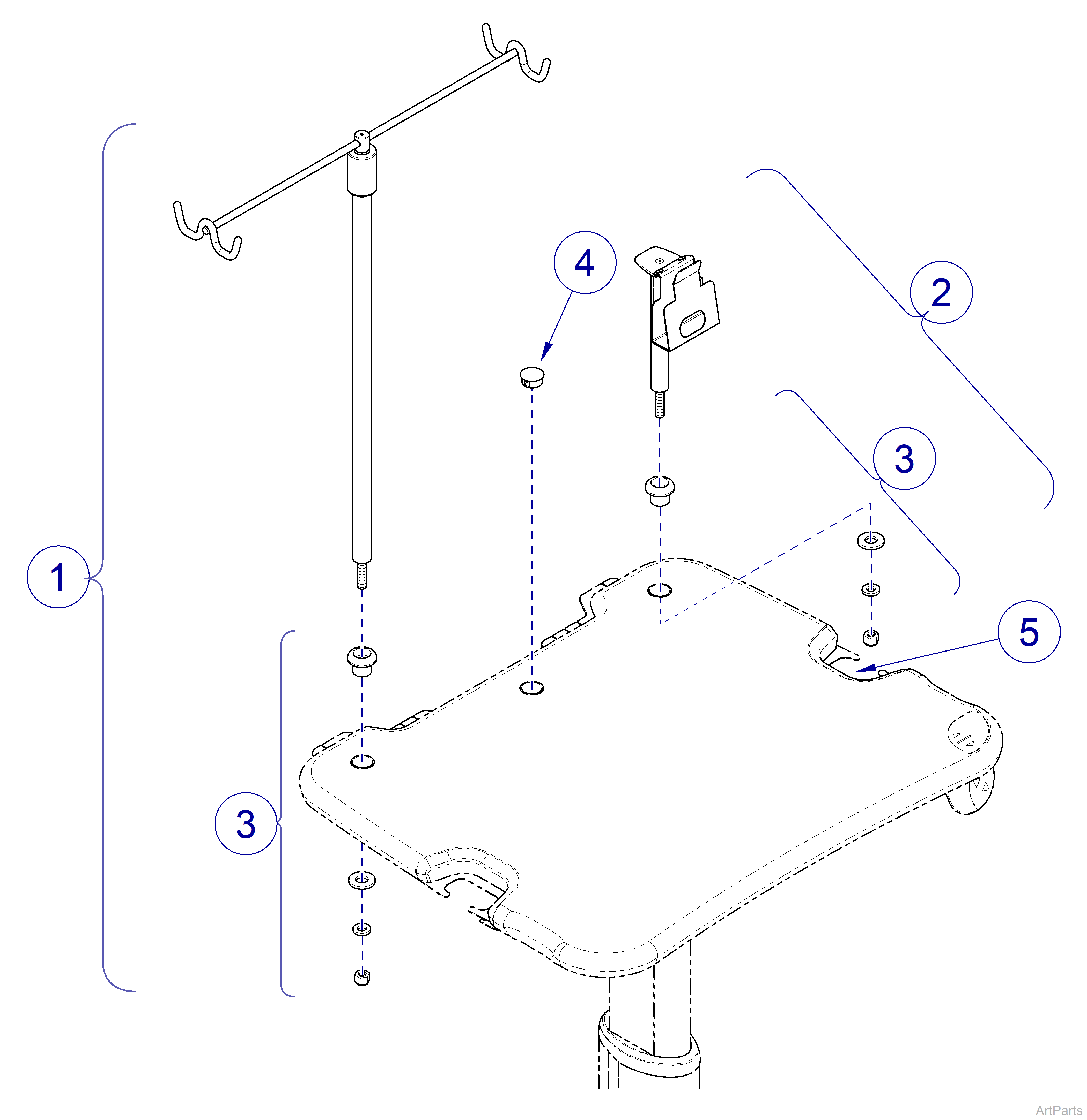 Midmark Workstation 6214 Accessories