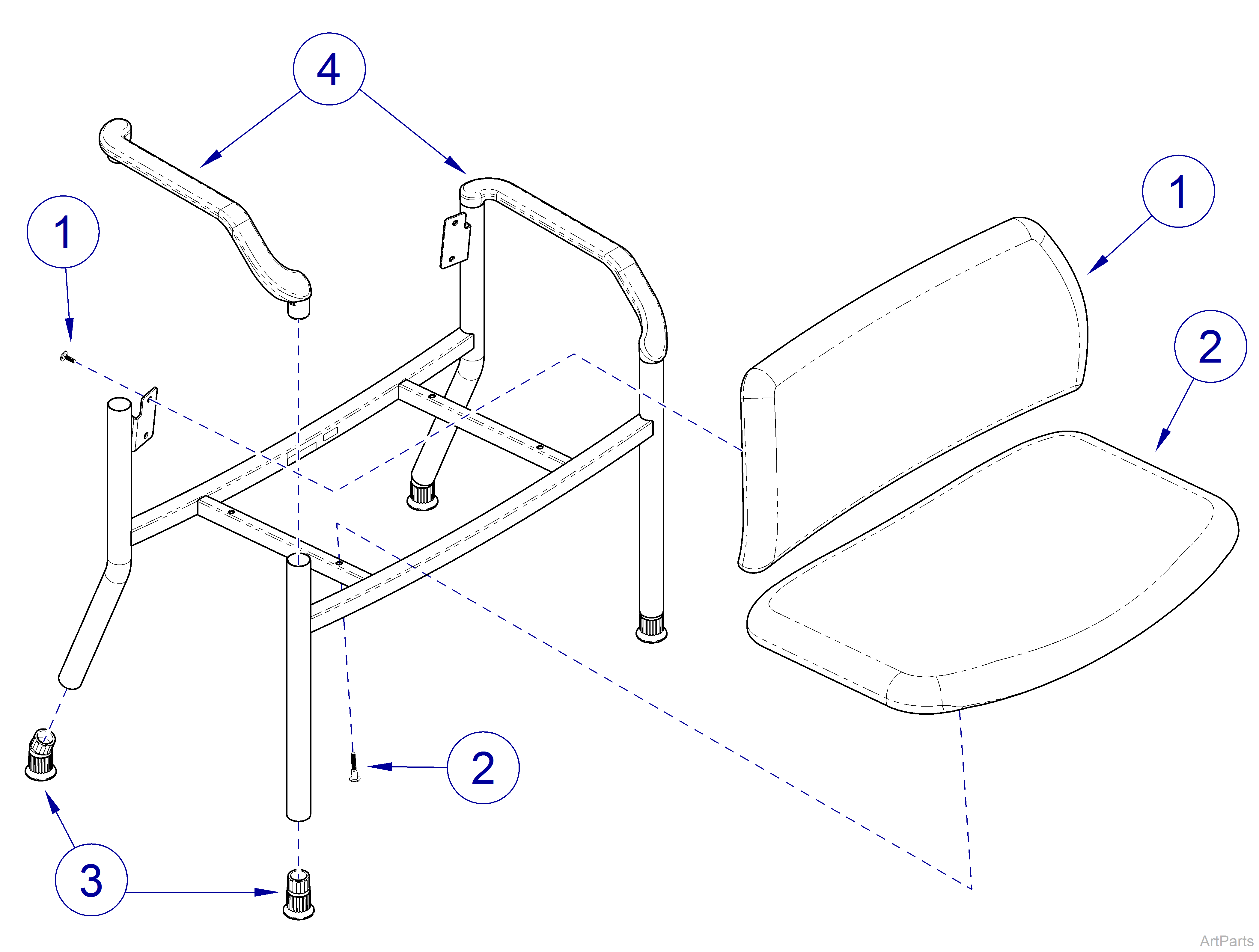 282 Side Chair Assembly