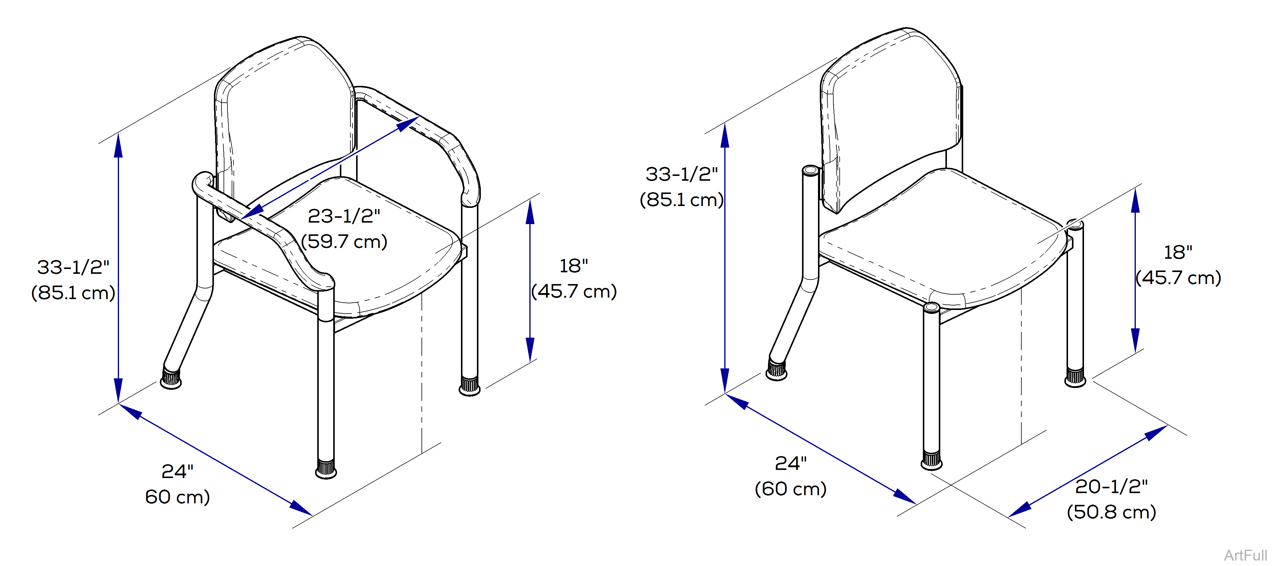 280 and 282 Side Chairs