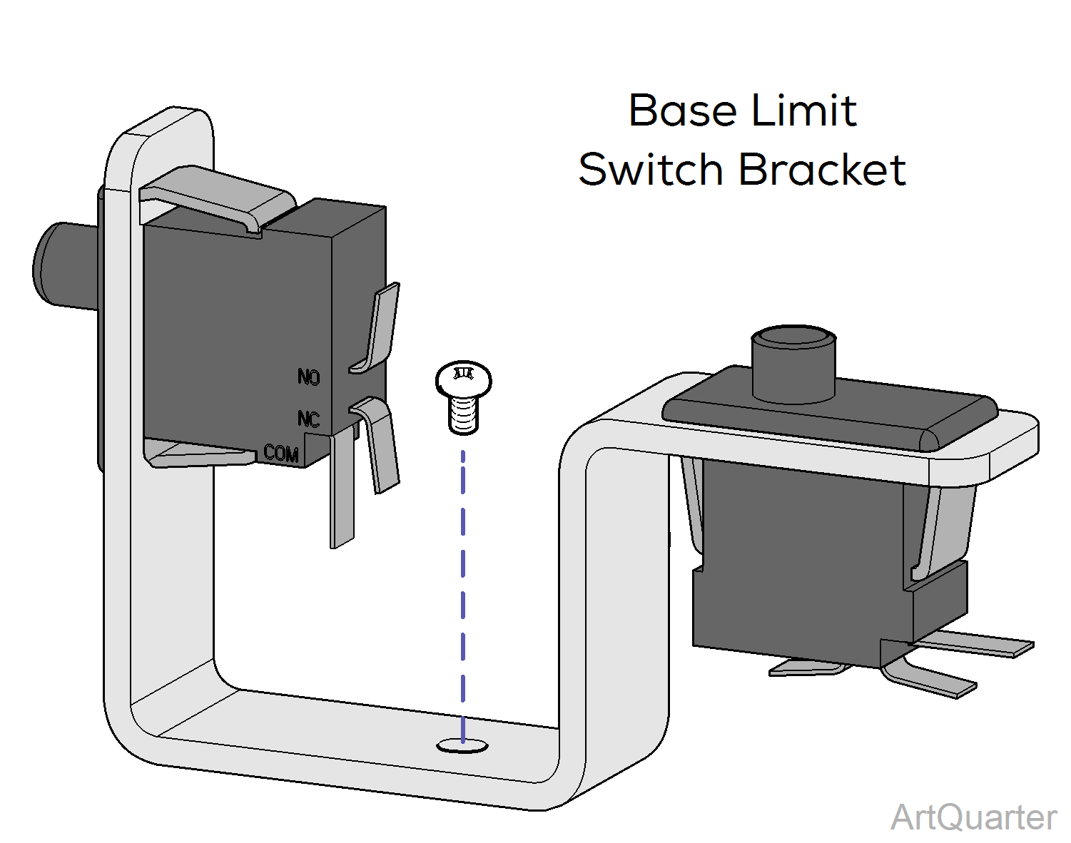 647 Chair Base Limit Switch Bracket