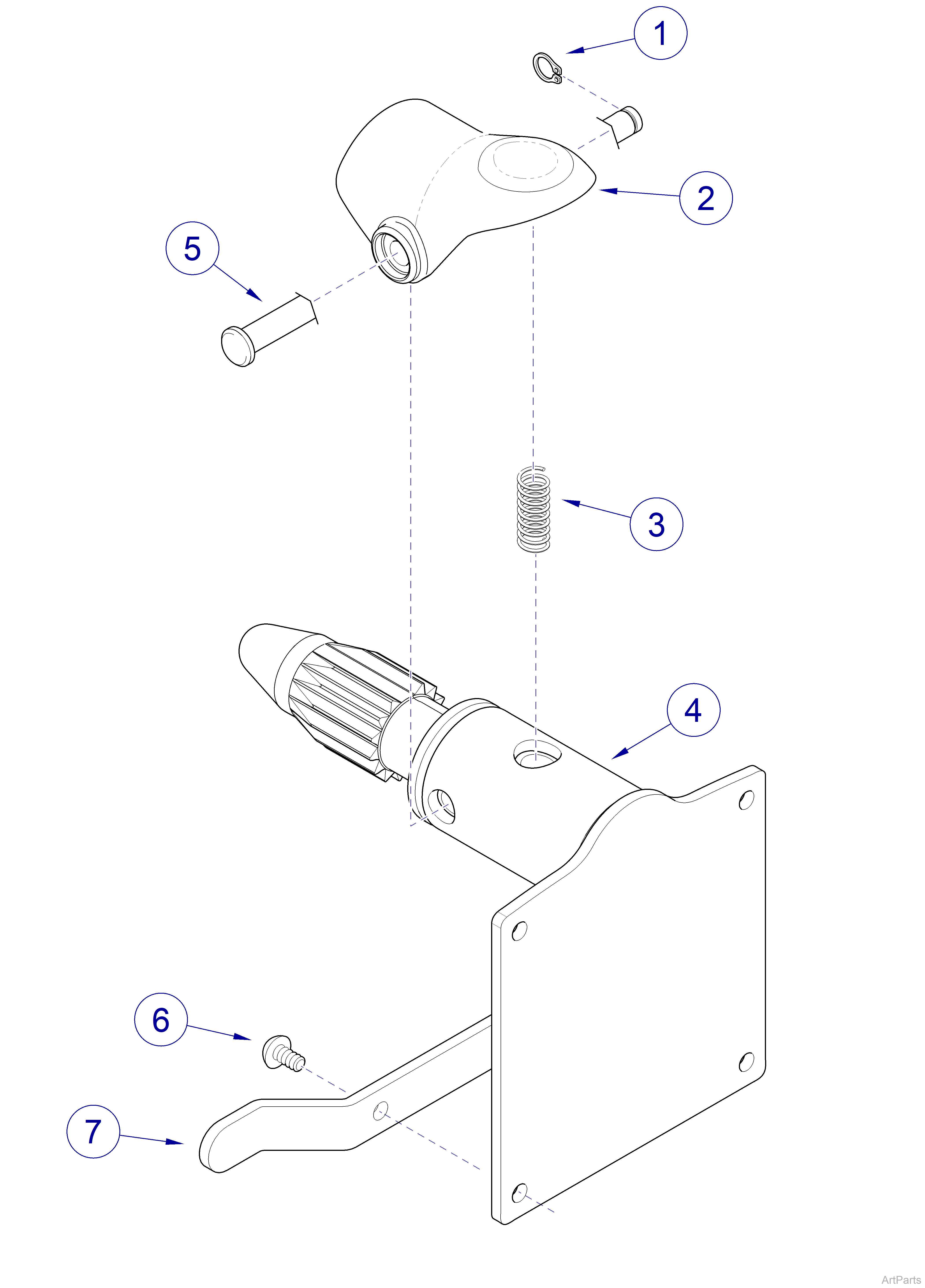 253 Light Light Spline Mount Hardware - 28”