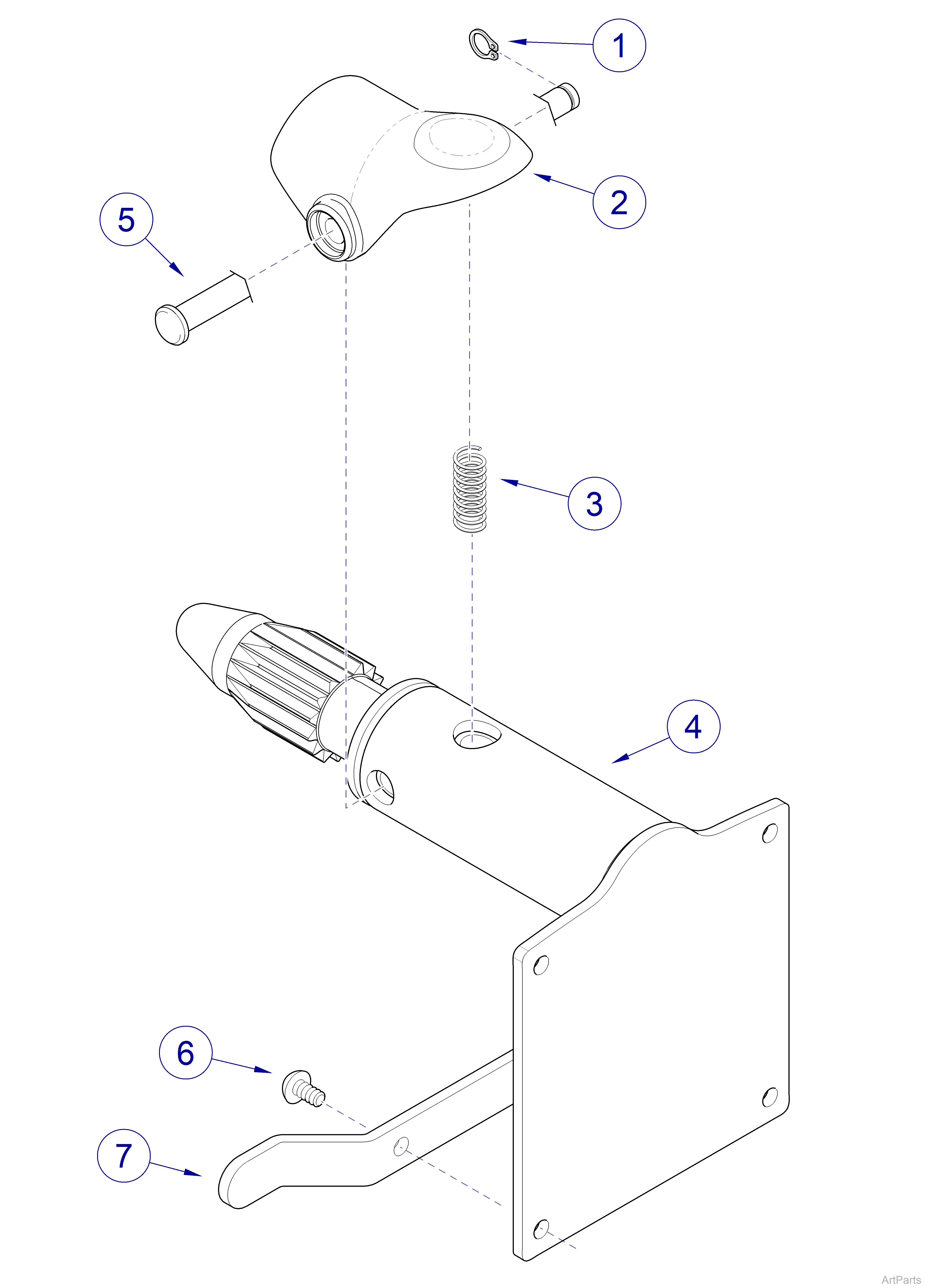253 Light Light Spline Mount Hardware - 32”