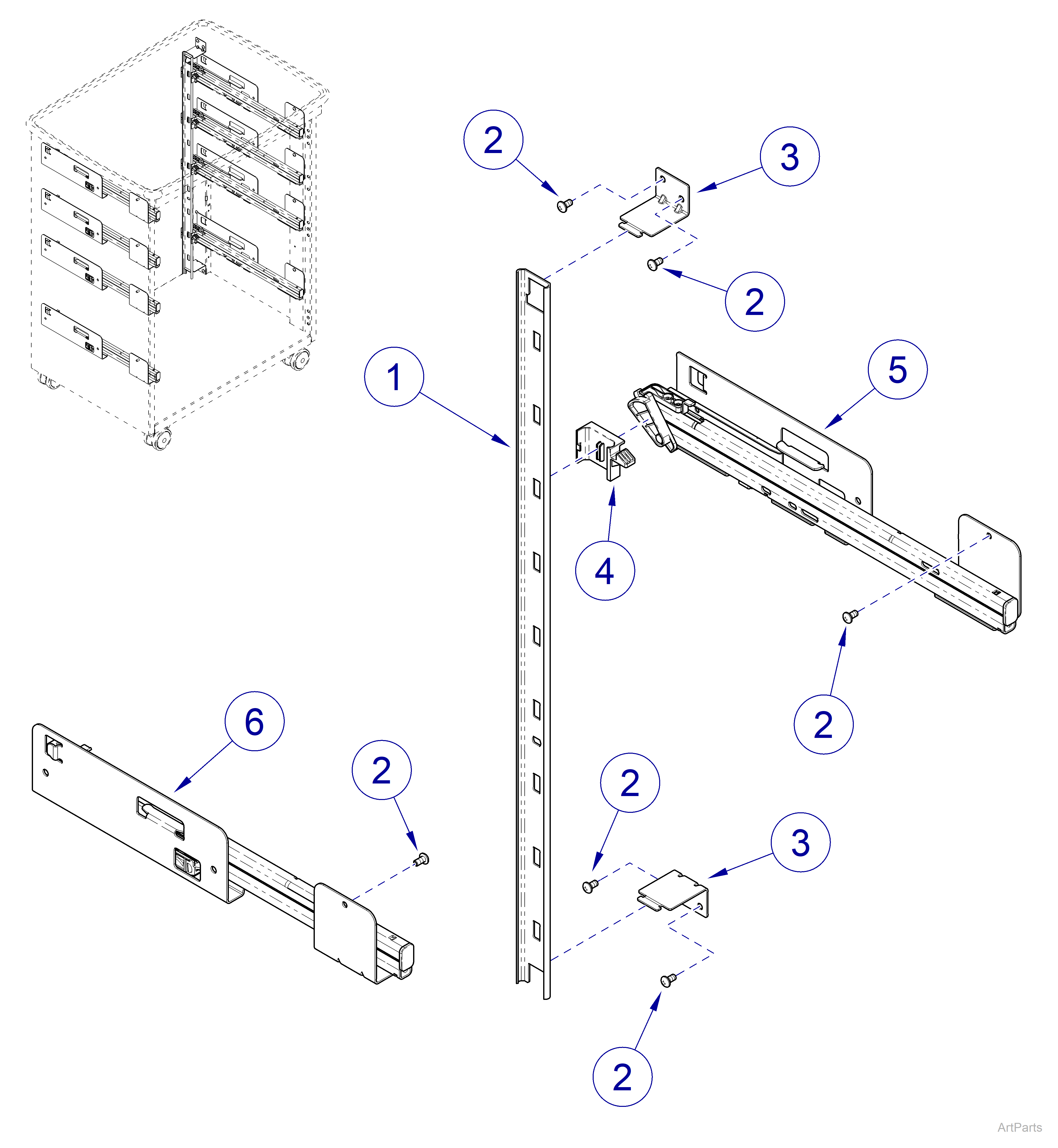 Midmark Synthesis® Cabinetry Slides