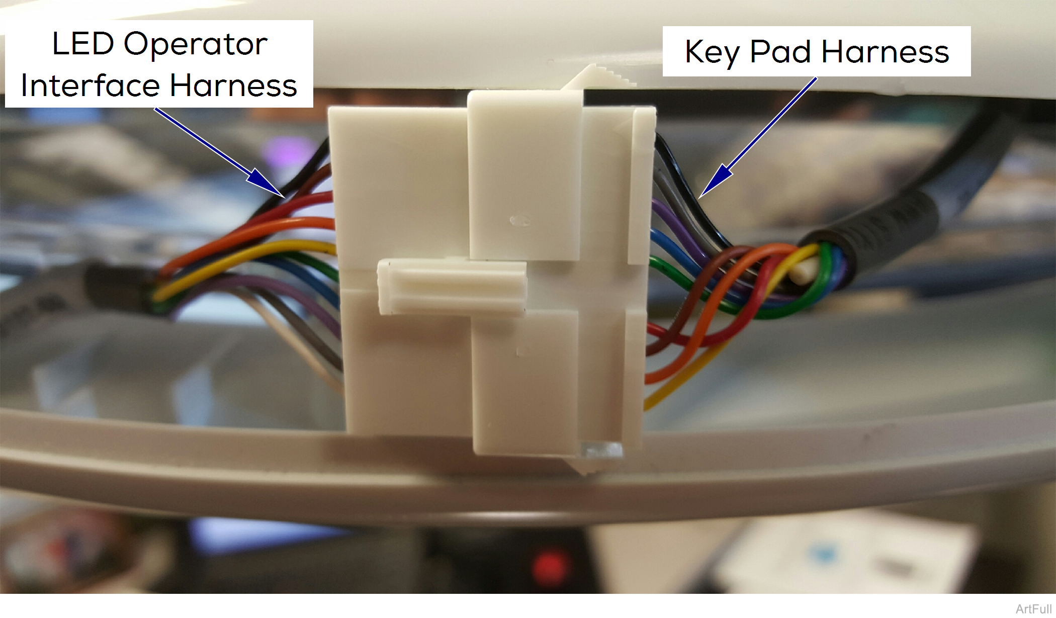 255 Light Keypad Harness to Membrane Harness