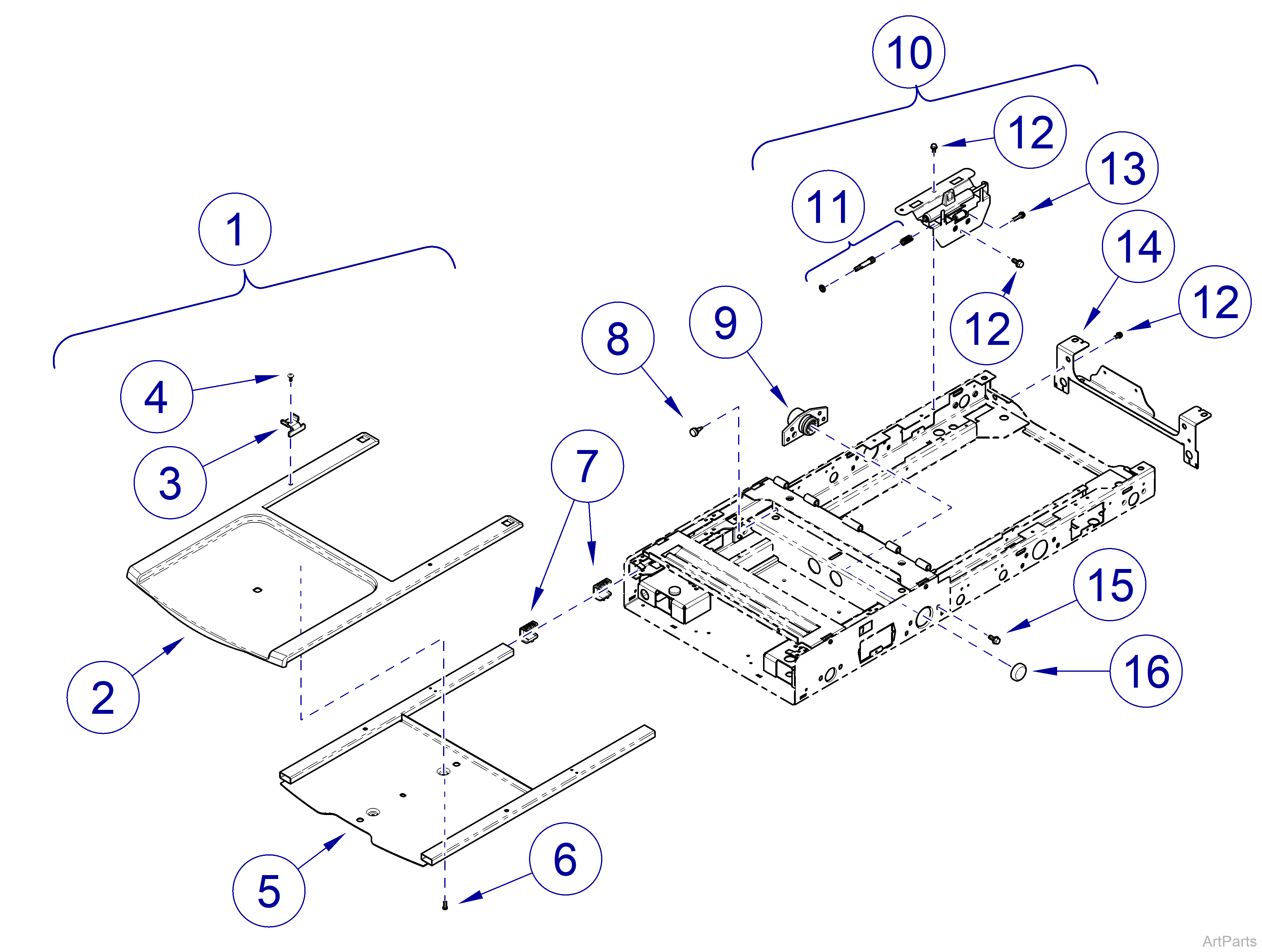 626 Chair Upperwrap Components