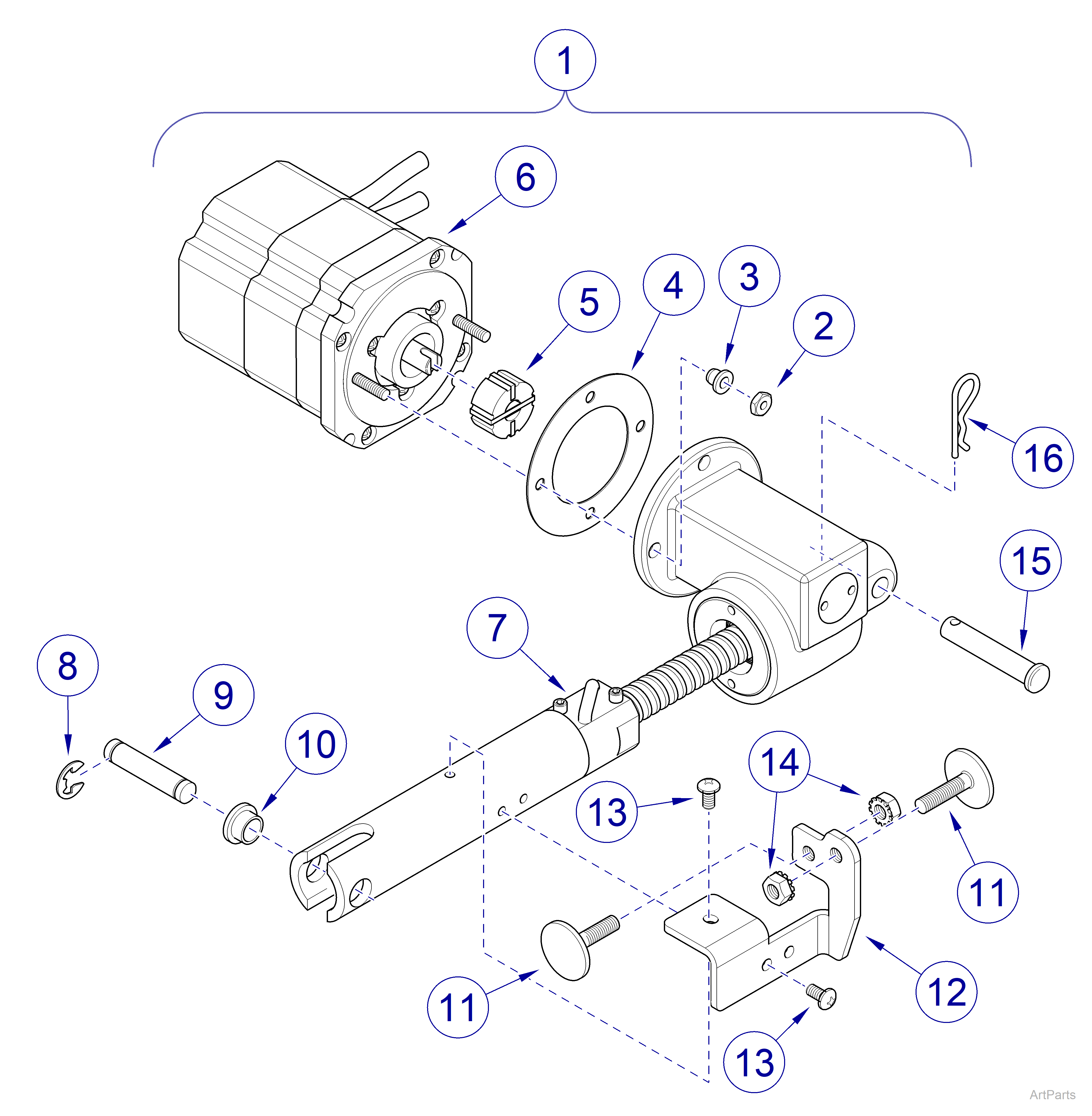 631 Procedure Chair Foot Actuator