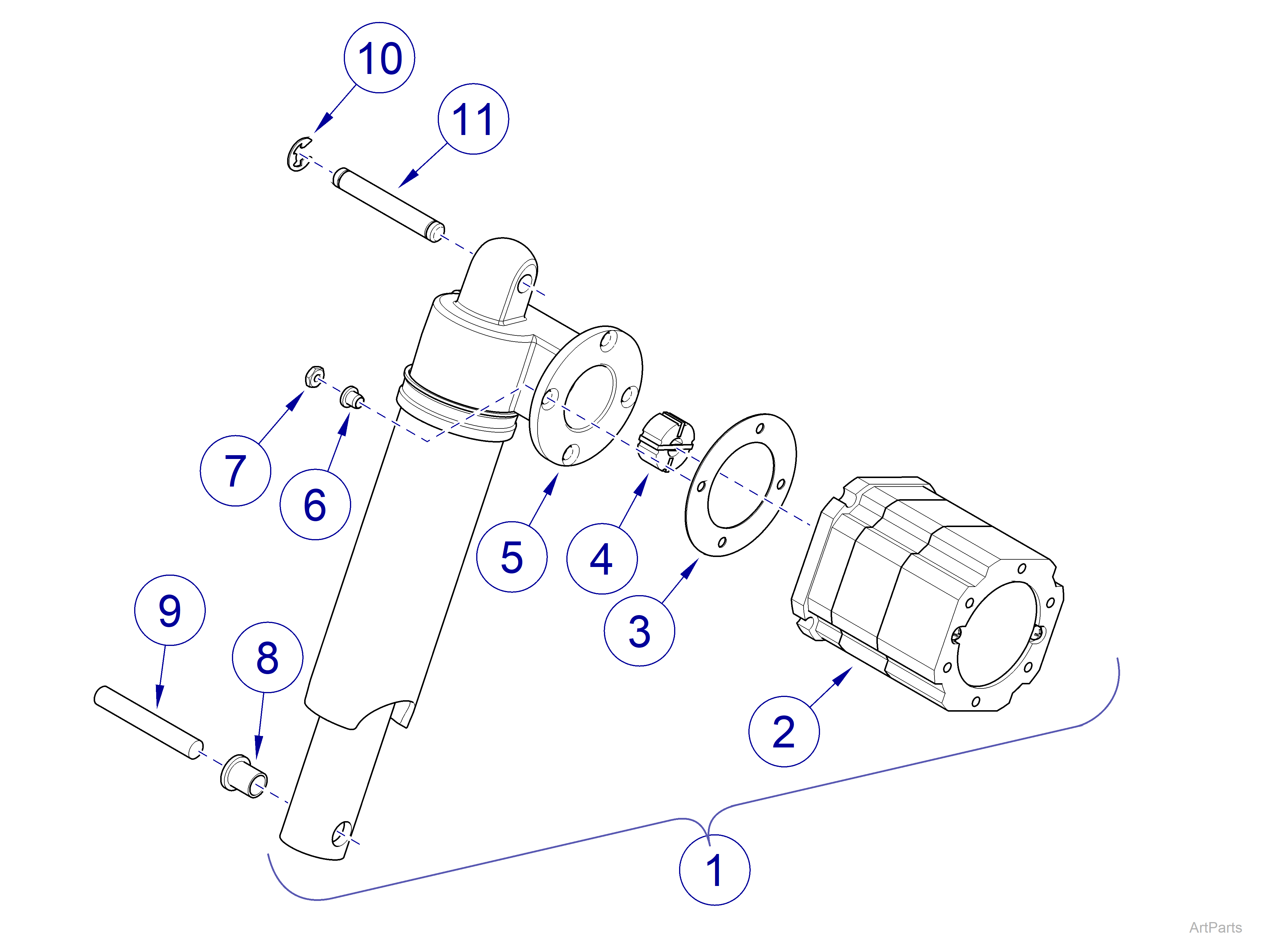 631 Procedure Chair Tilt Actuator