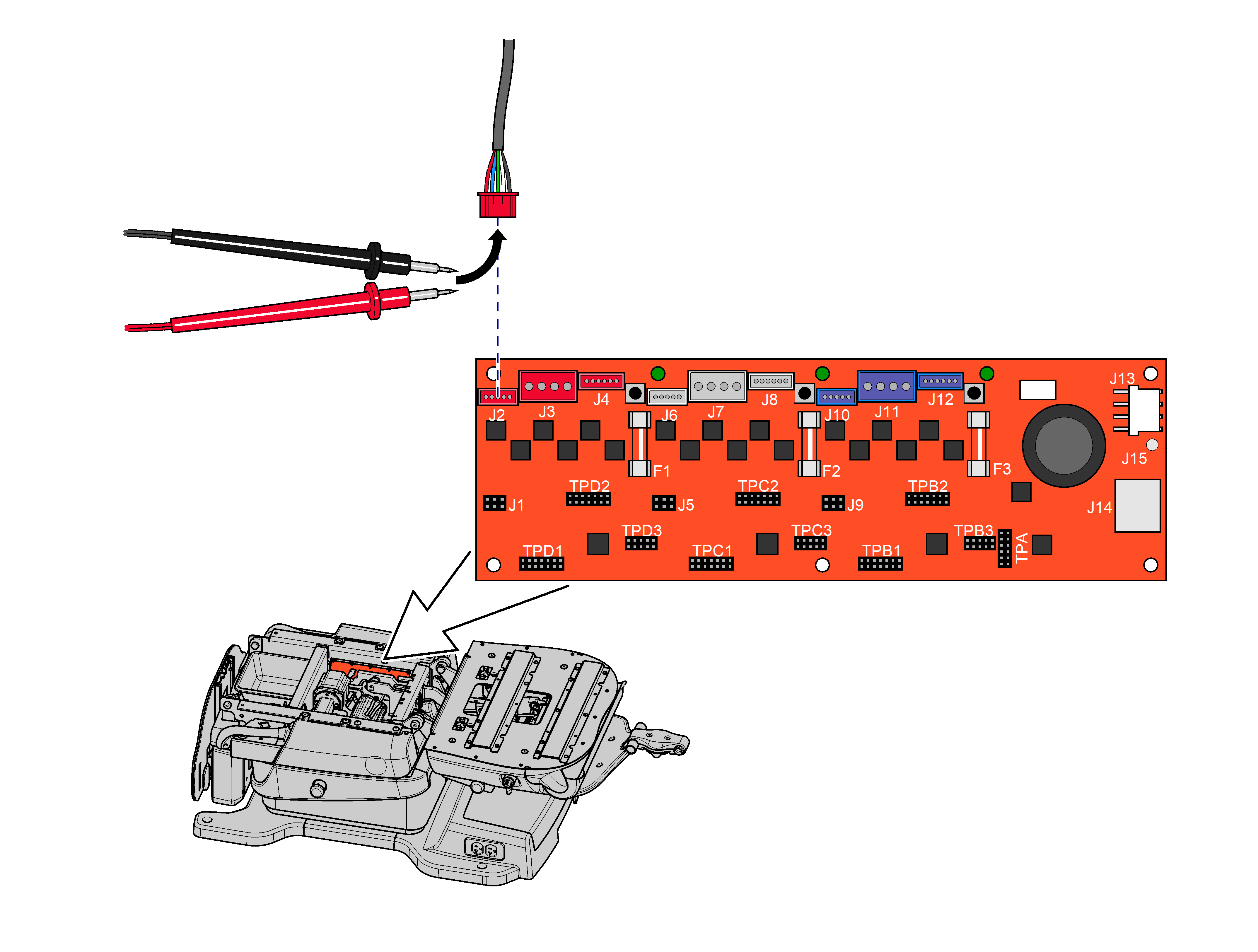 631 Chair Foot Actuator Motor Resistance Test