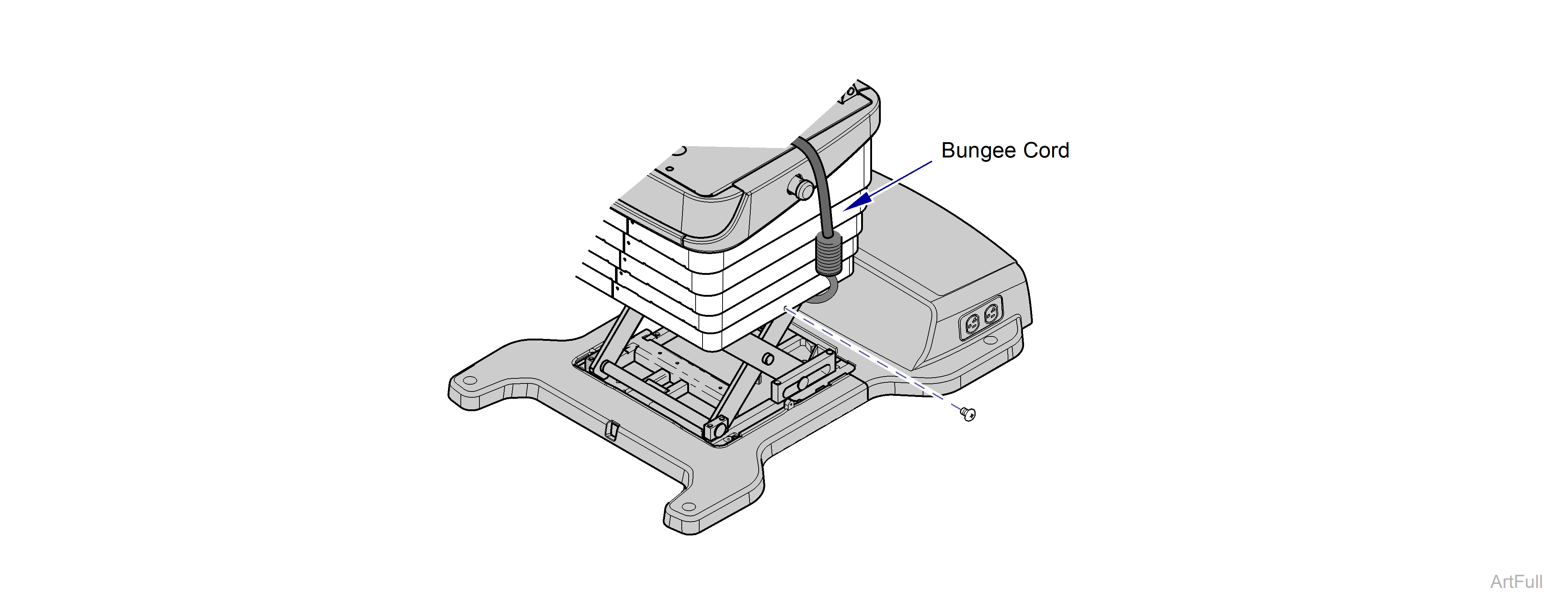 630 Chair Raising Base Shrouds / Cladding w/ bungee cord