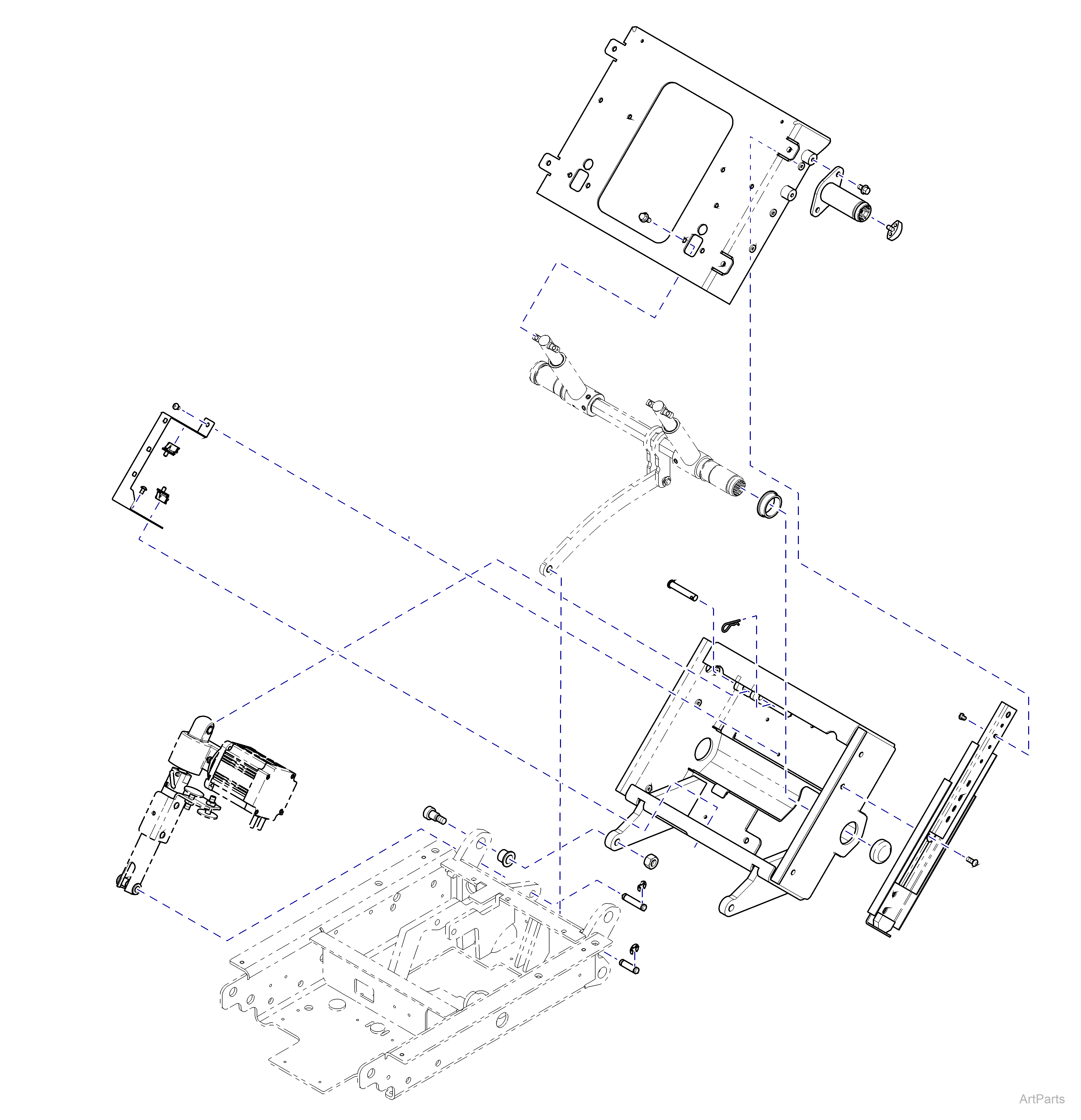 631 Chair Back Section Main Components