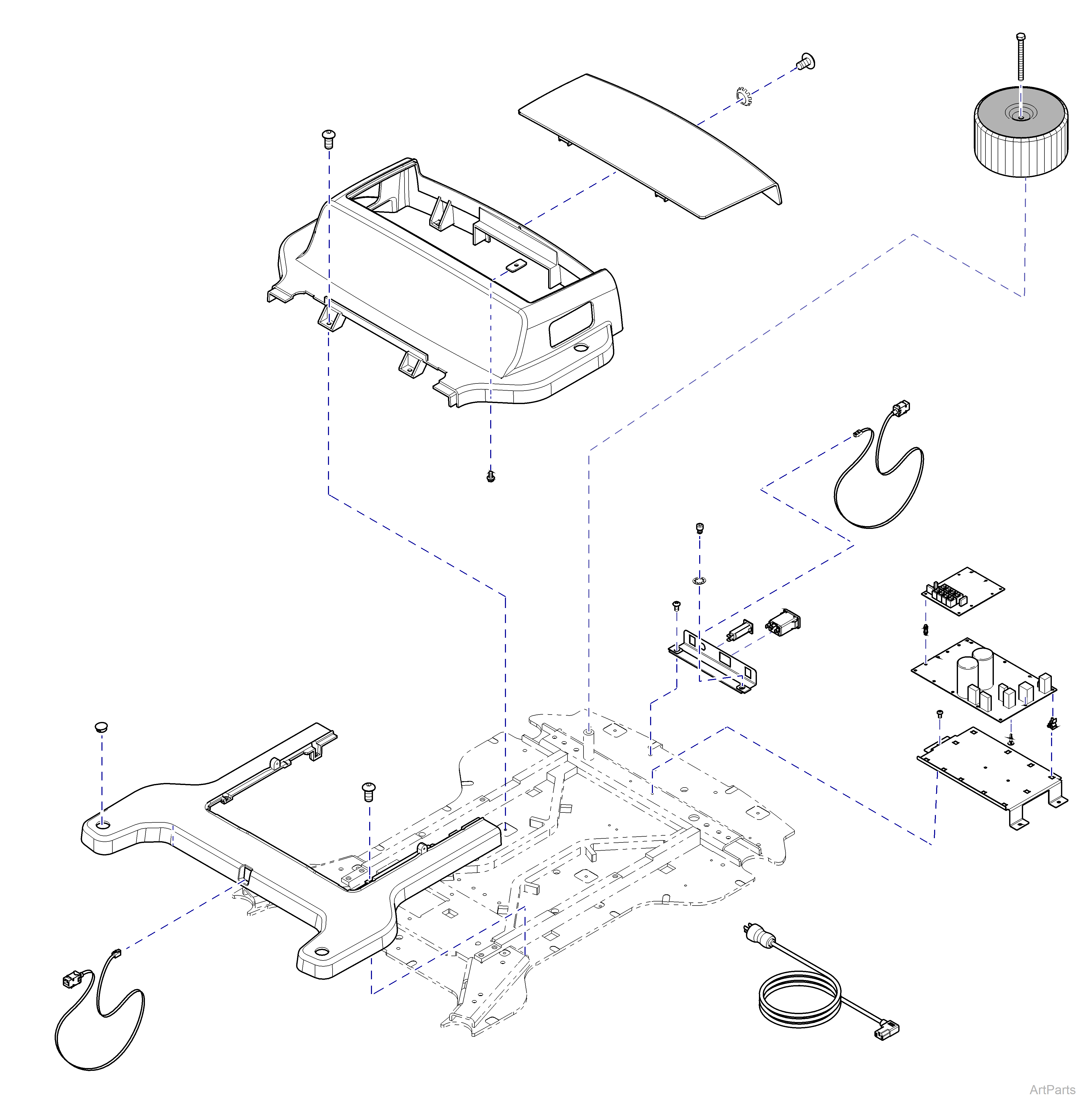 631 Chair Base Covers And Electrical Components