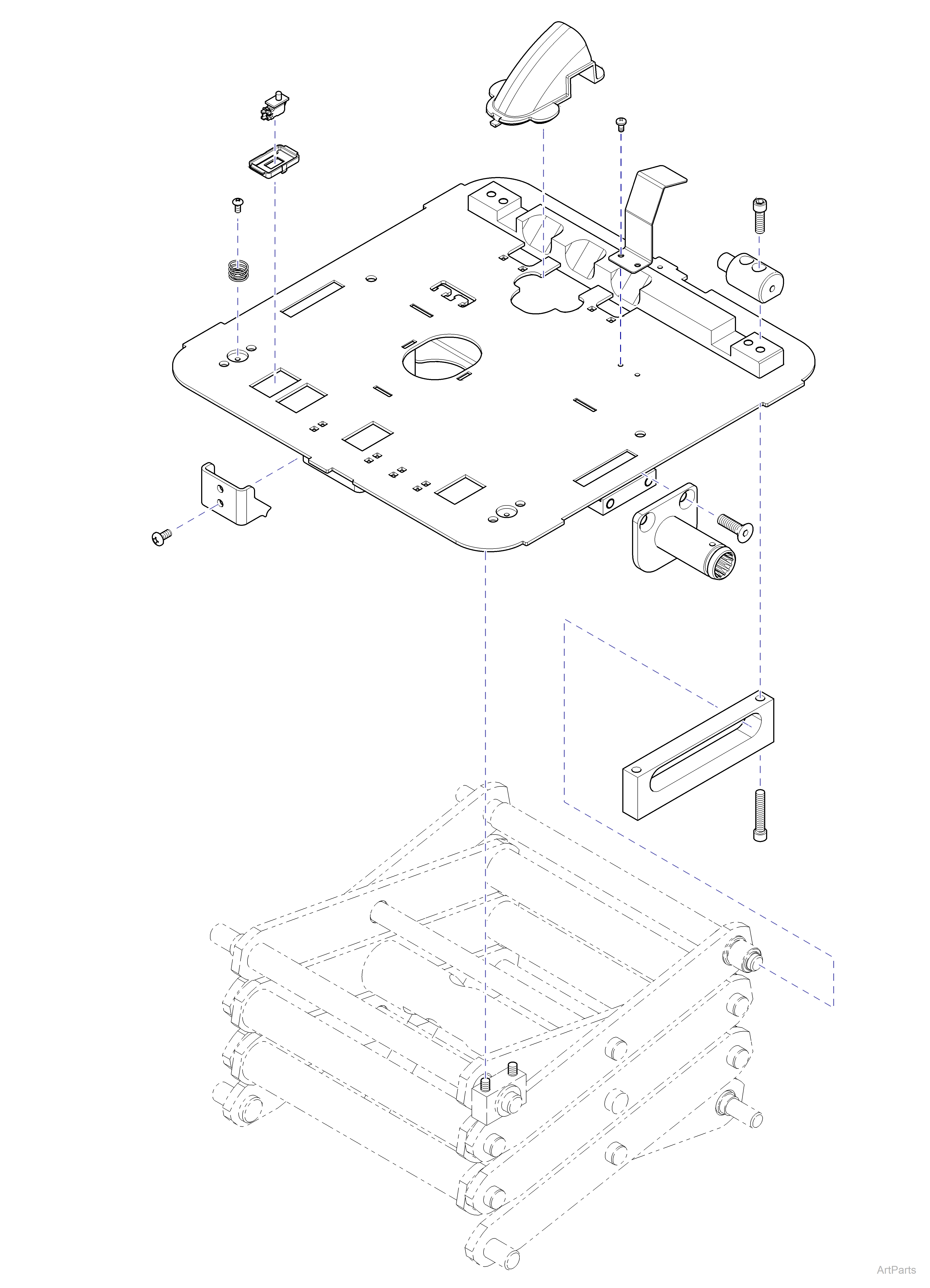631 Chair Column Top Components
