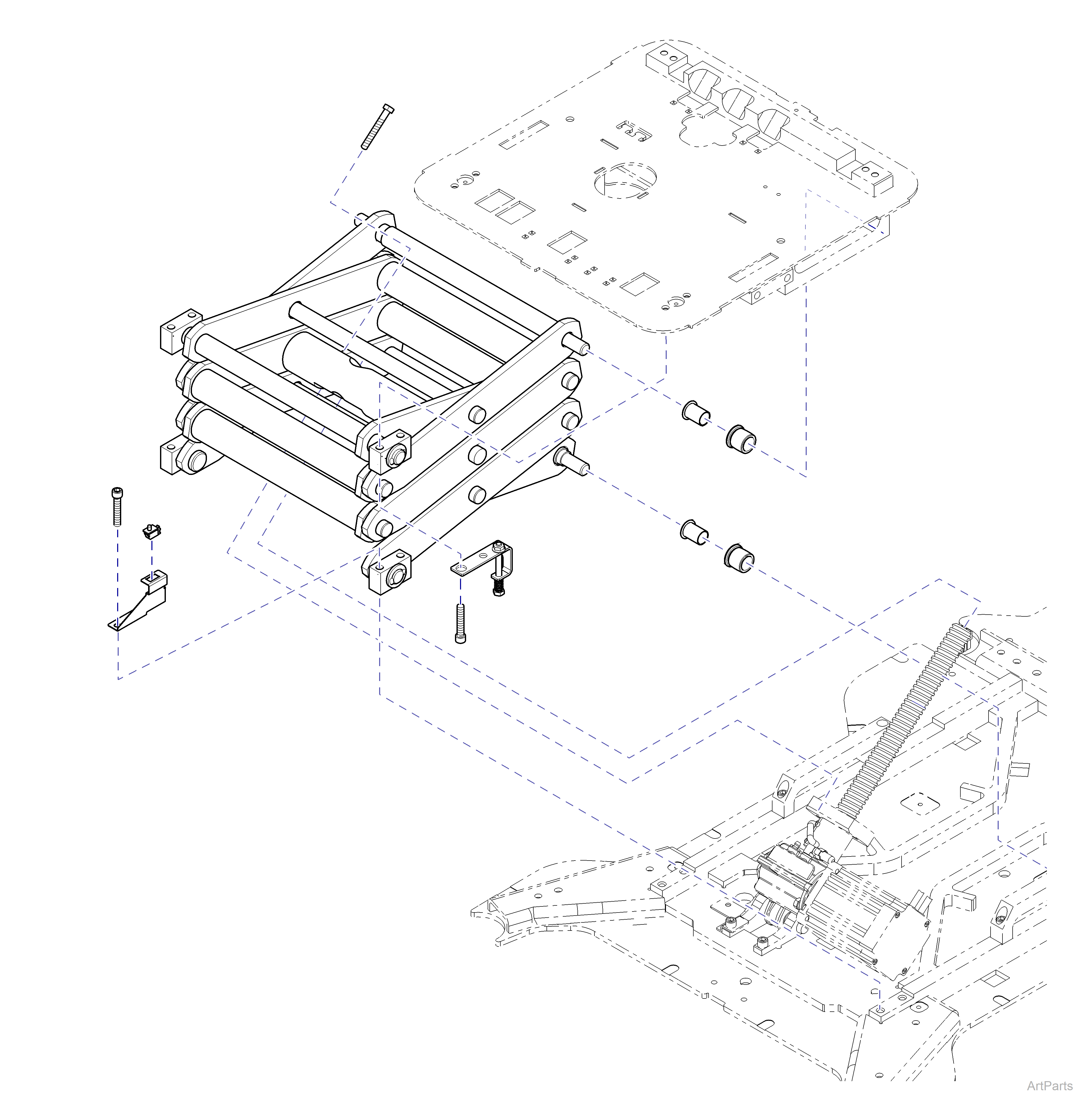 631 Chair Scissor Components