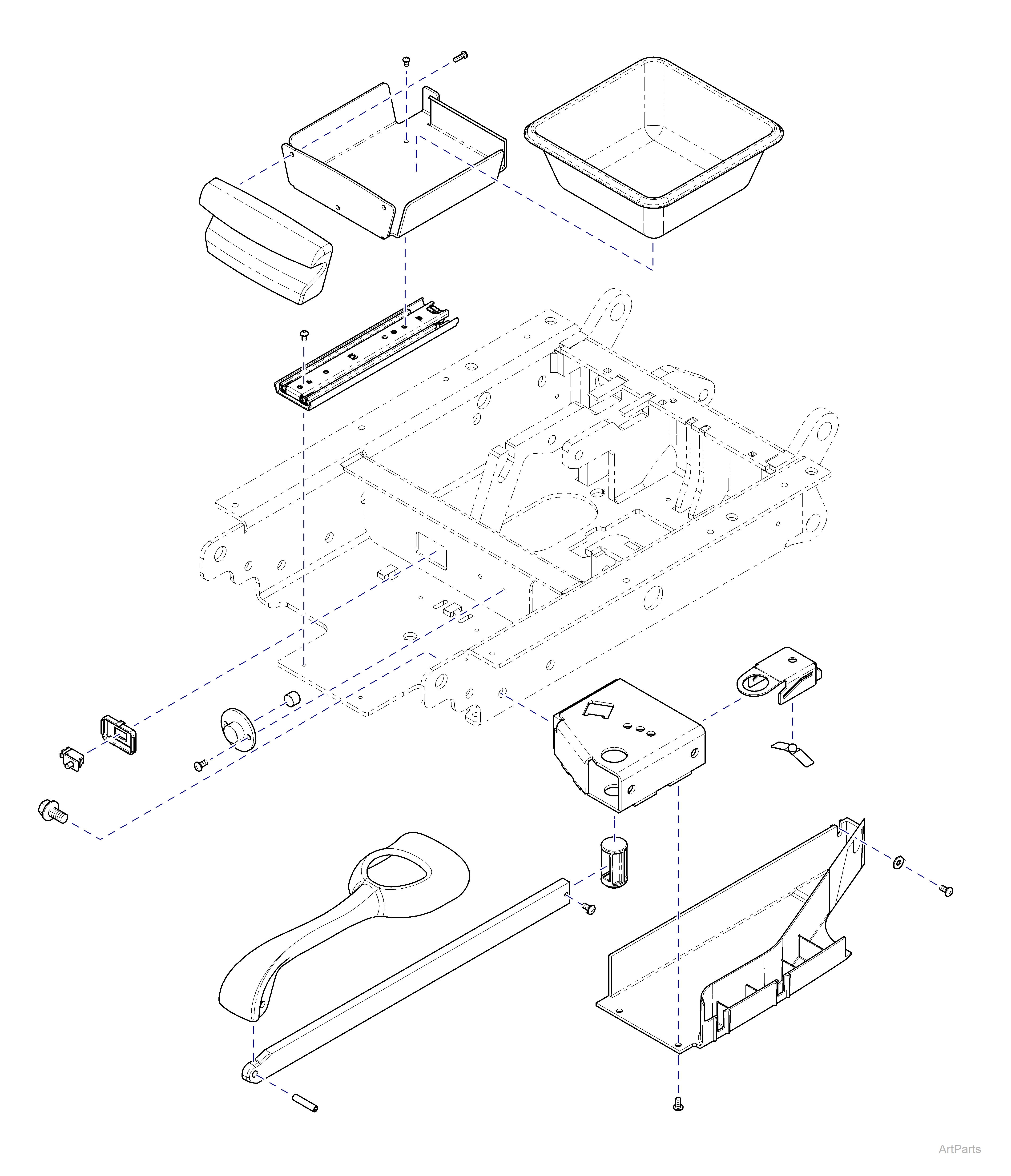 631 Chair Stirrups And Pan