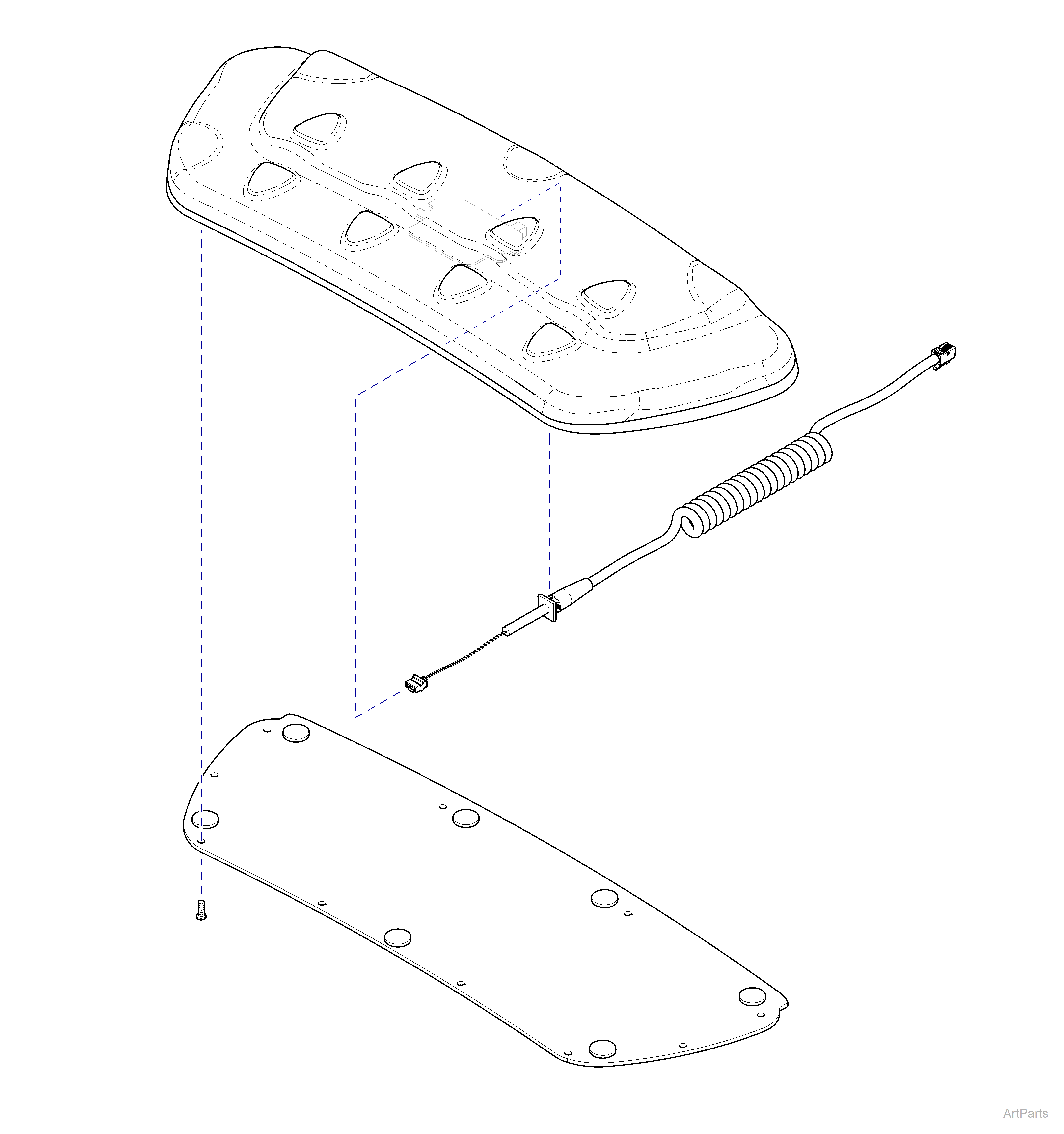 631 Chair Corded Foot Control