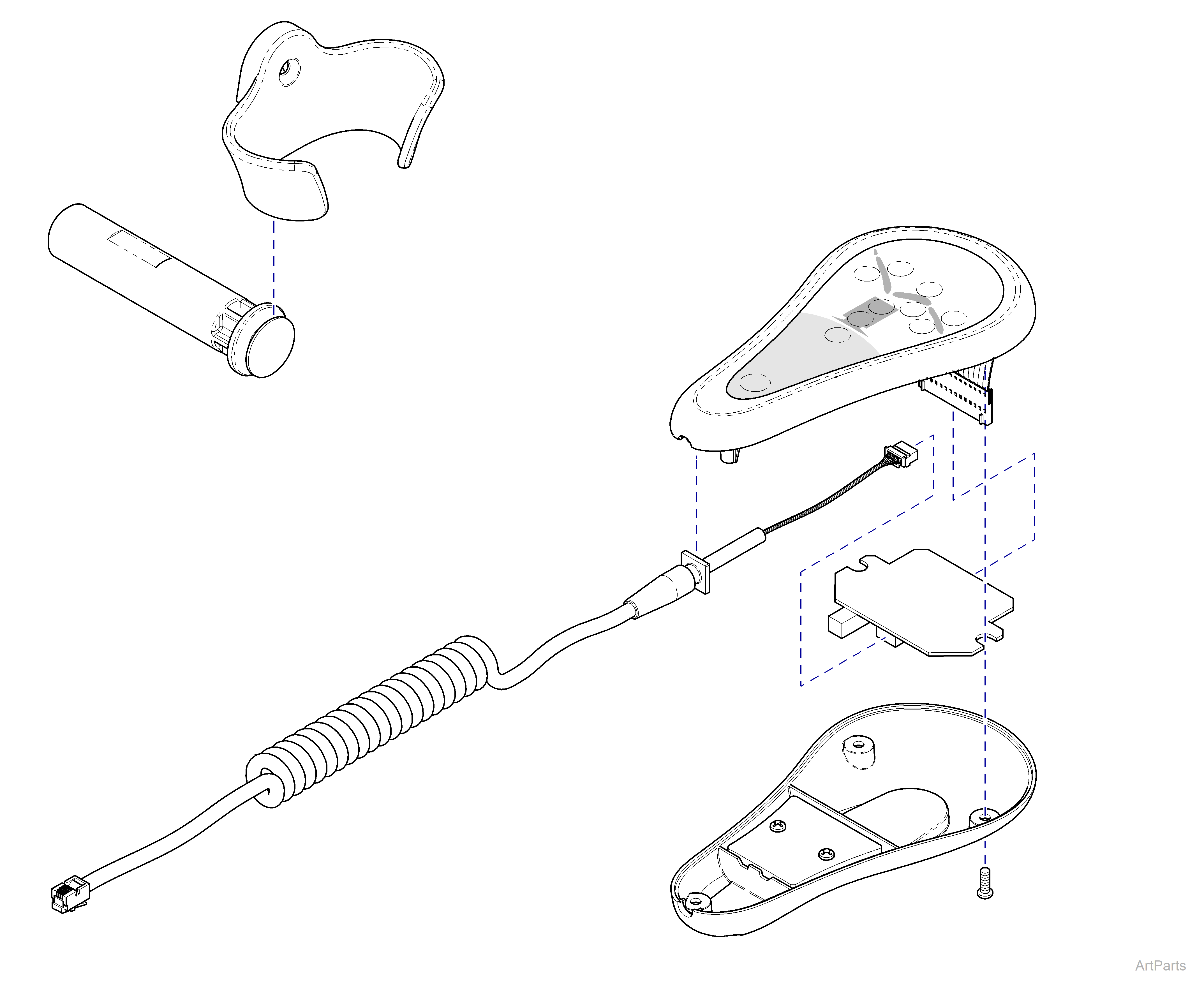 631 Chair Corded Hand Control