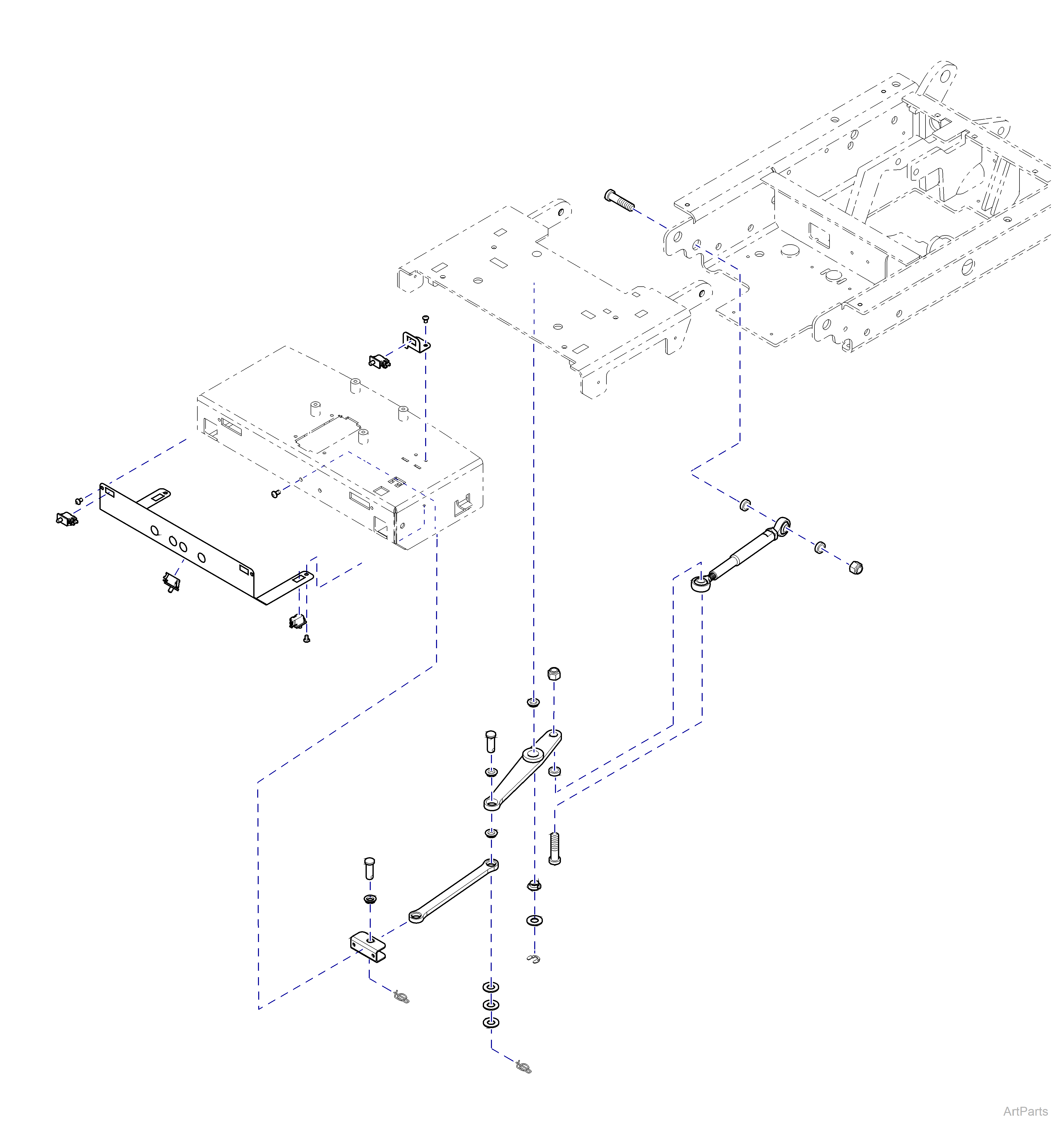 631 Chair Foot Section Linkage And Switches