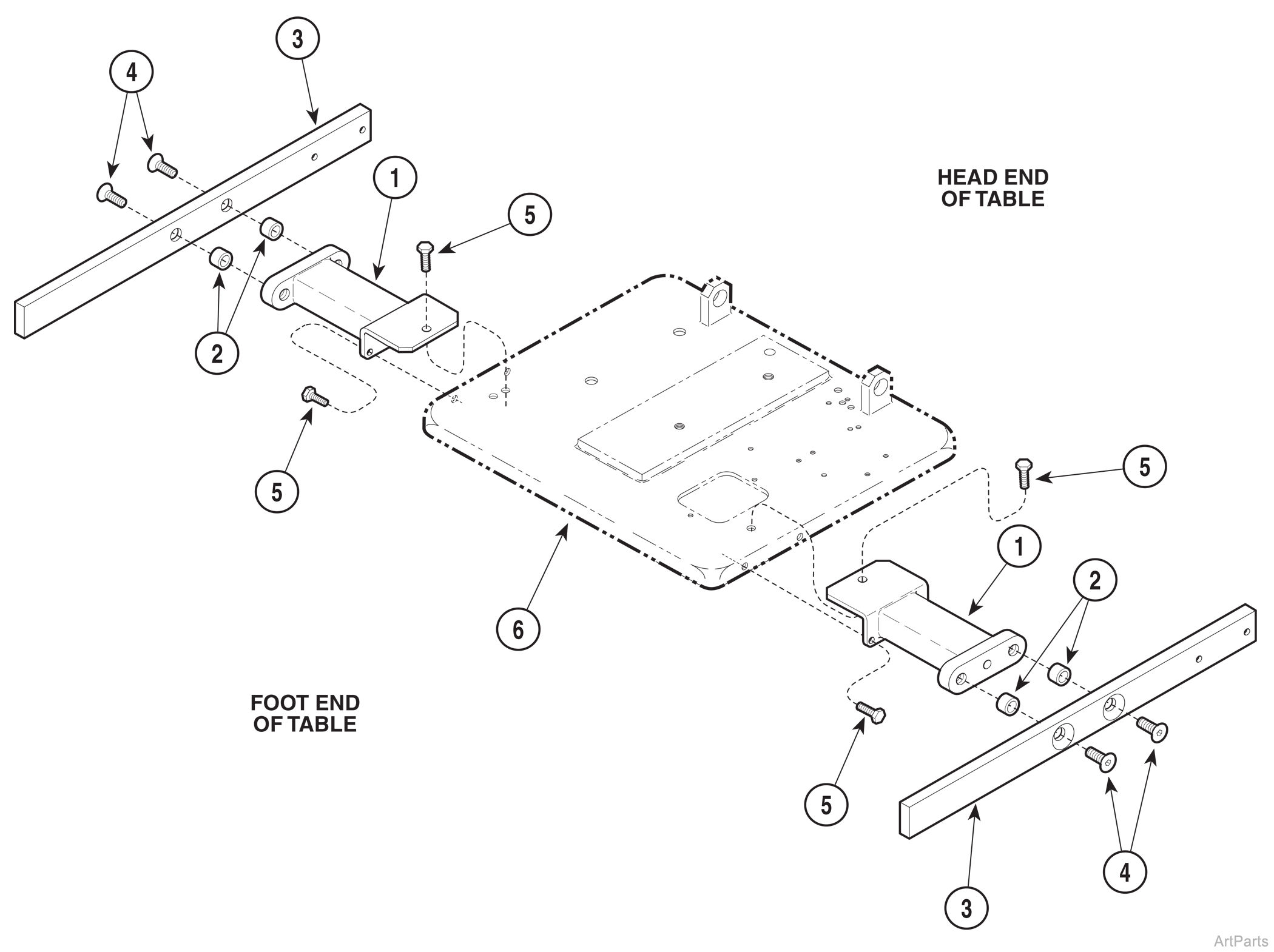 9A205002 Base Rail Assembly