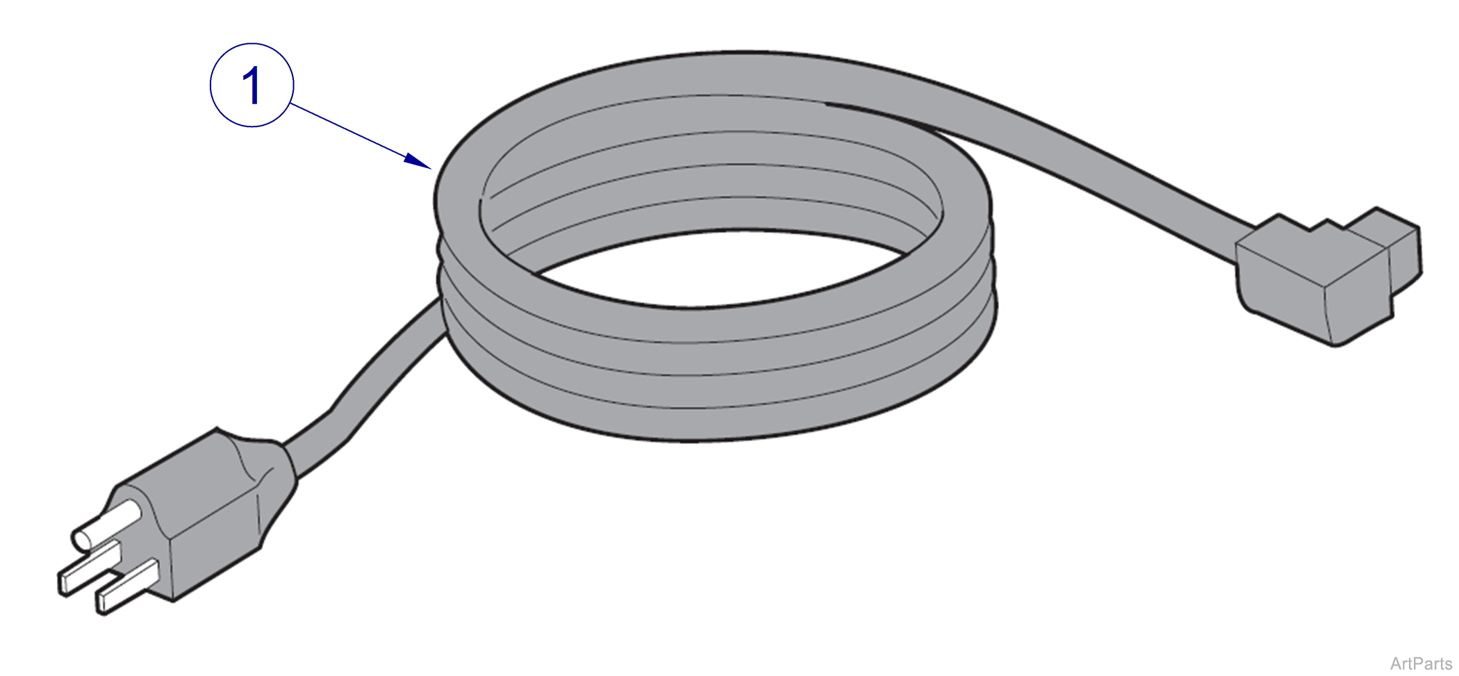 253 Light International Cordset Assembly