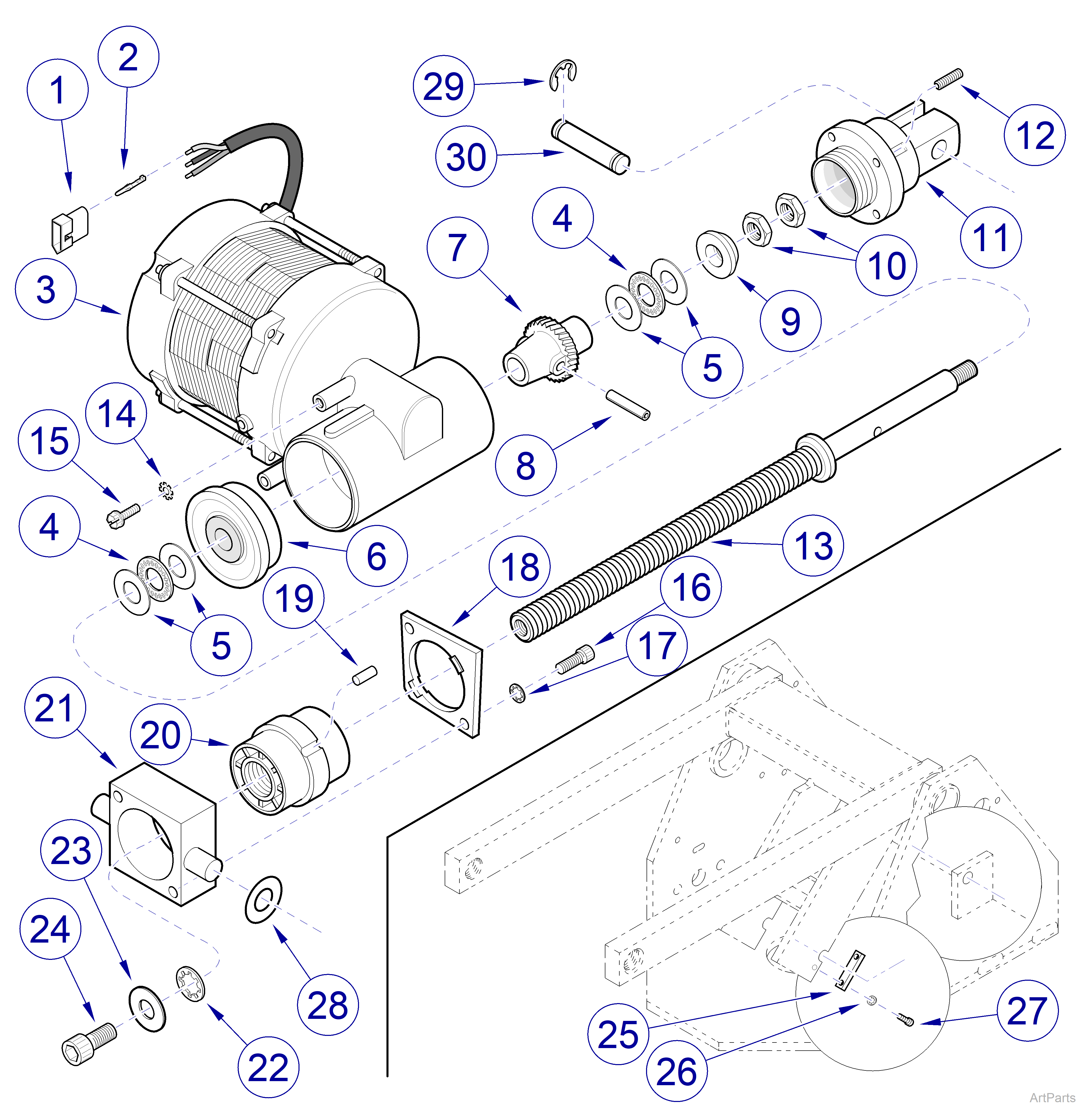 Base Motor Assembly