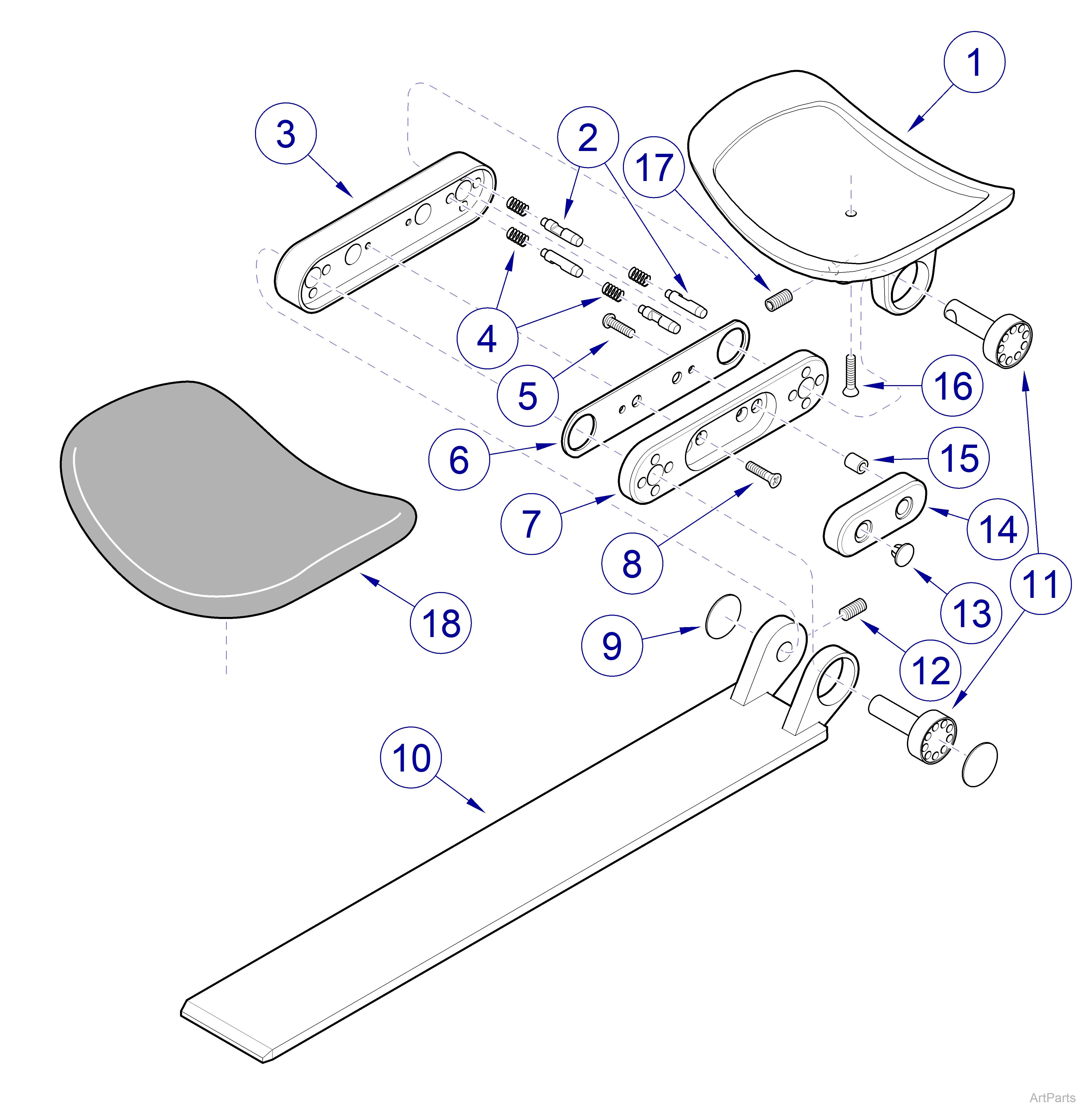 Double Articulating Headrest
