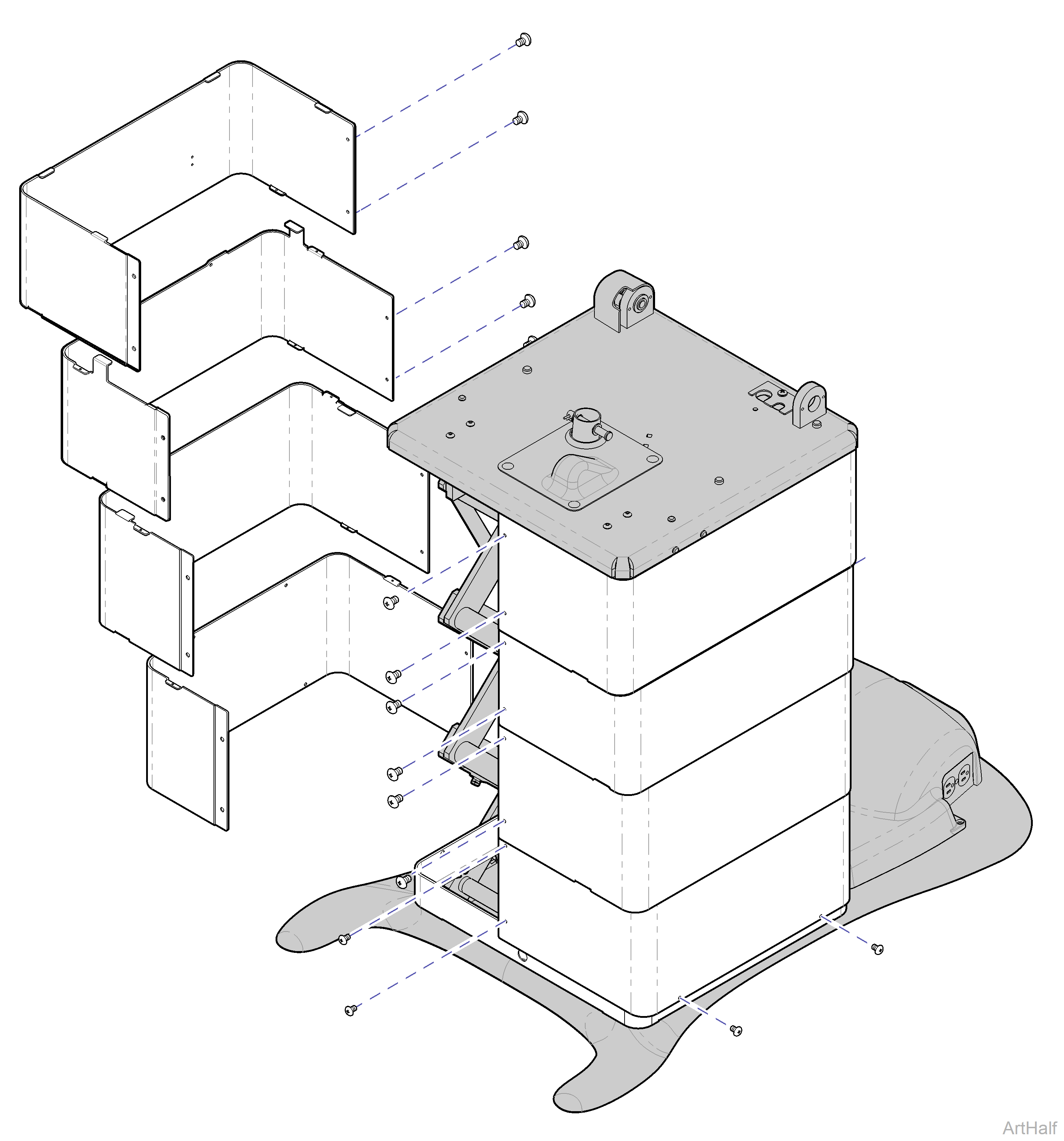 230 and 630 Chair Base Shrouds Access Procedures