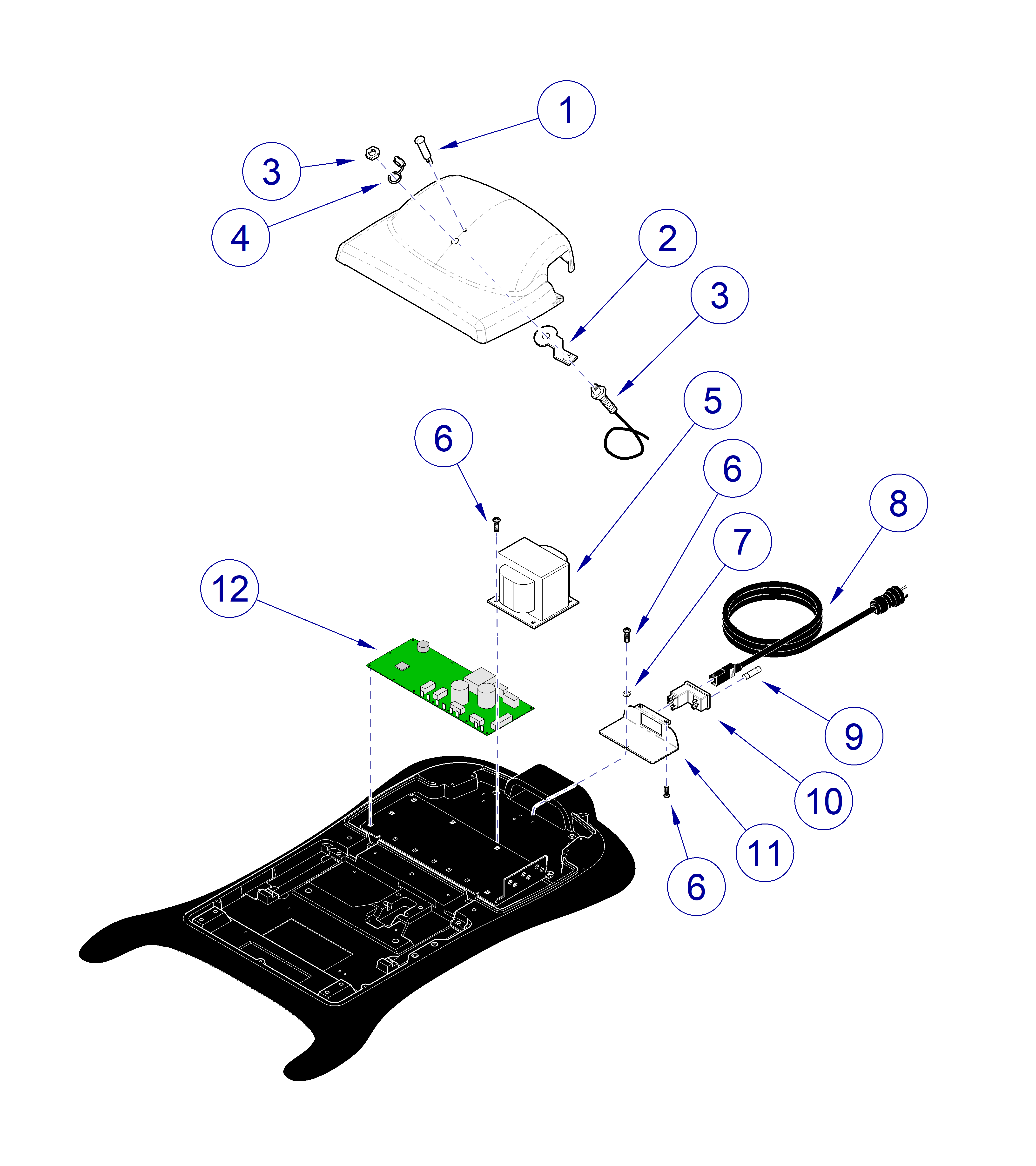 230 and 630 Chair Electrical Components