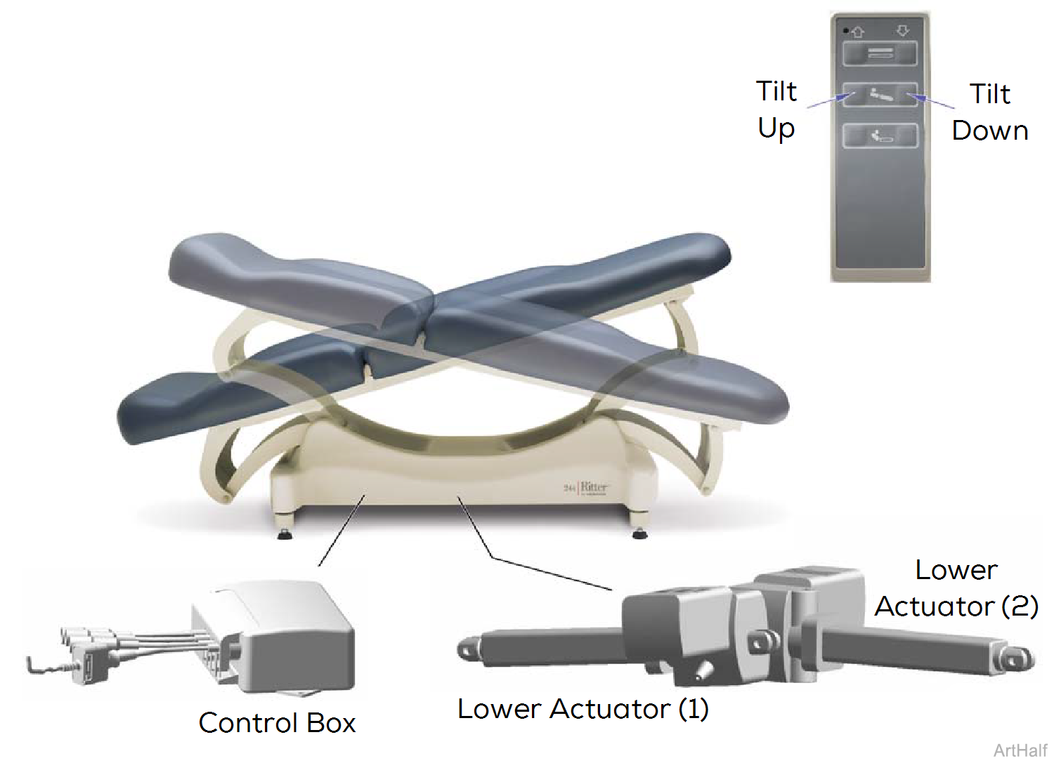 244 Table  Tilt Up / Down Function