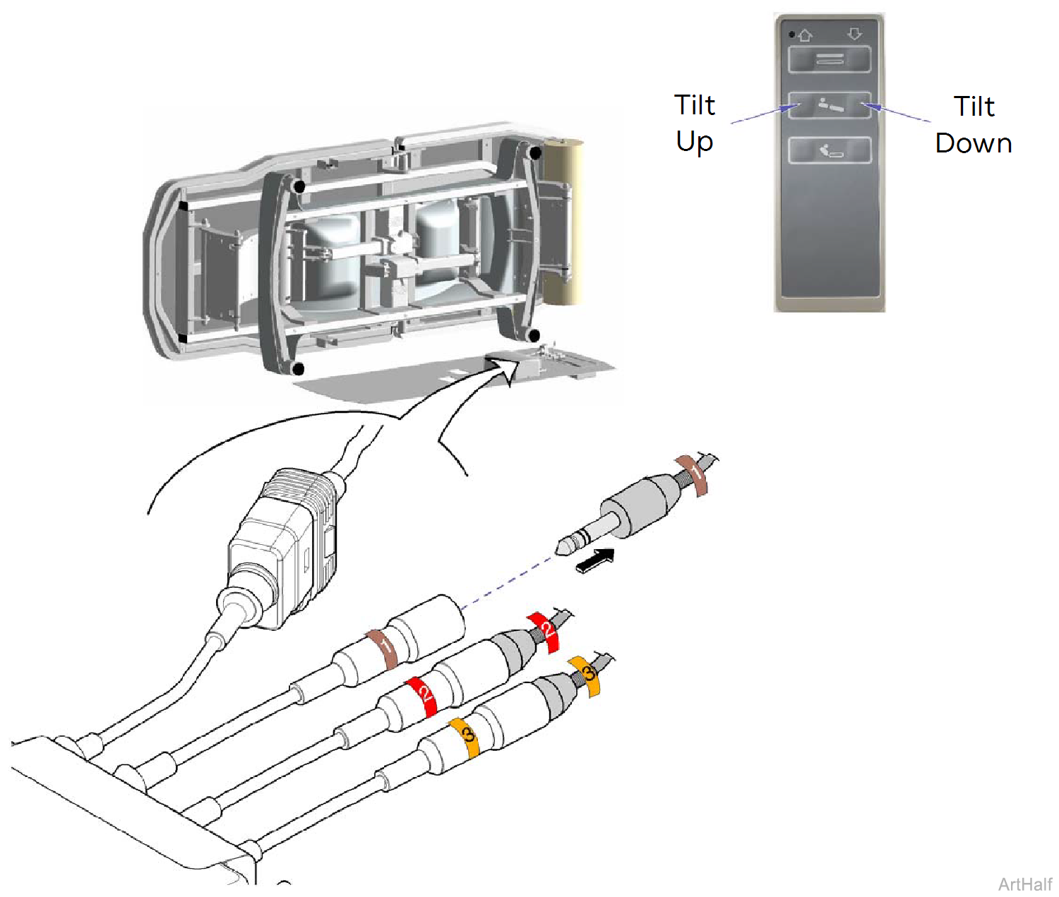 244 Table  Tilt Up / Down Function
