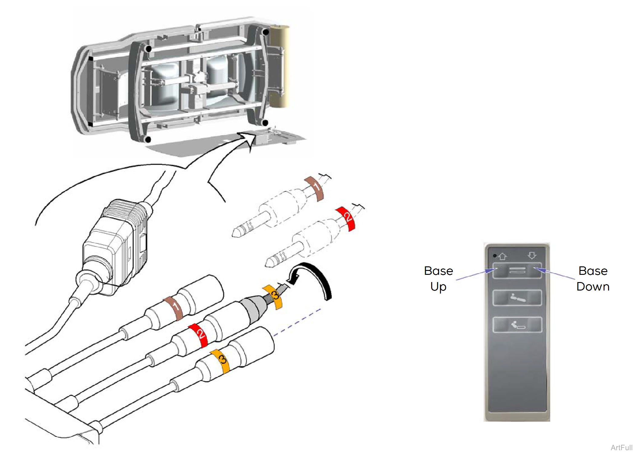 244 Table Back Up / Down Function
