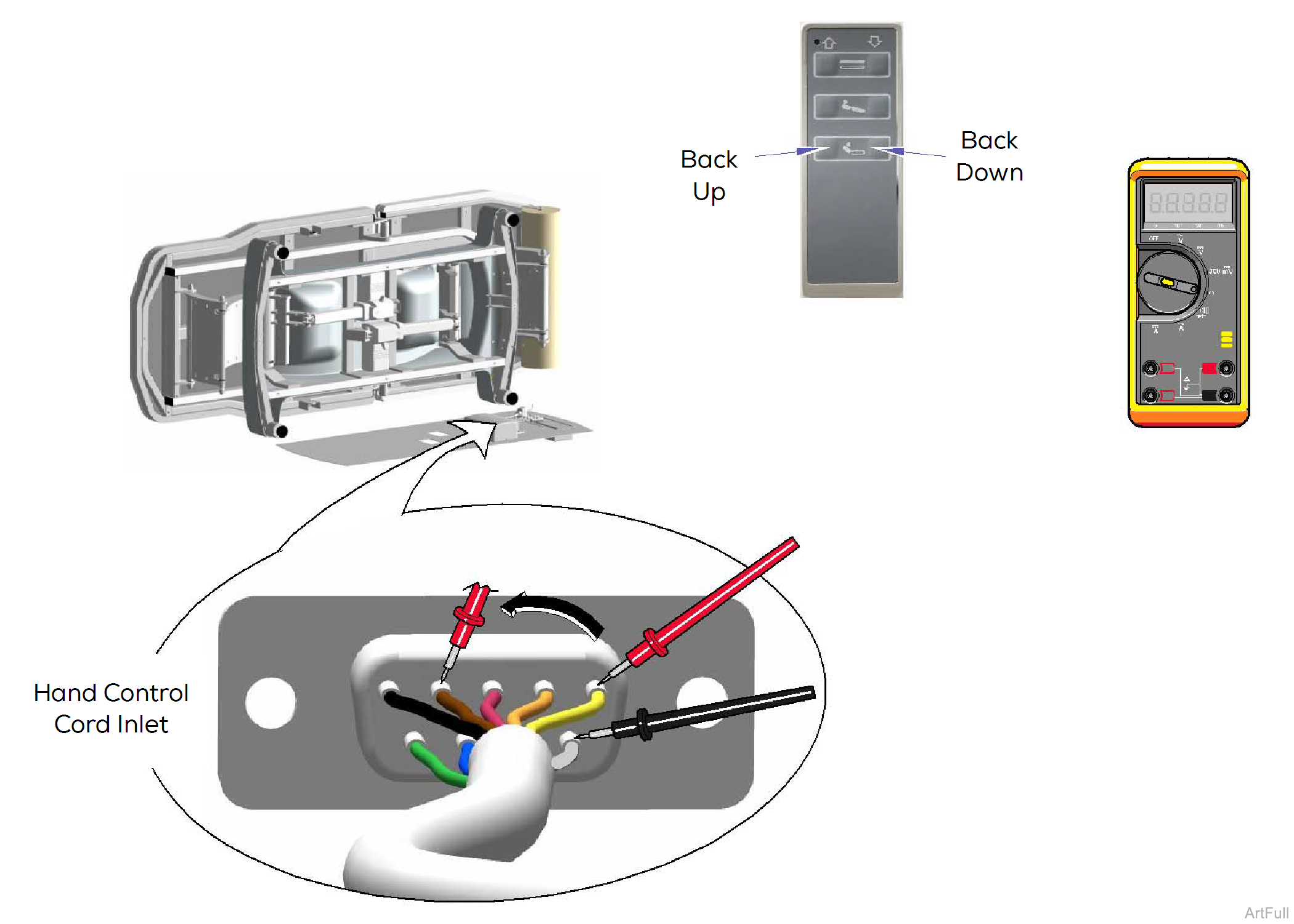 244 Table Base Up / Down Function