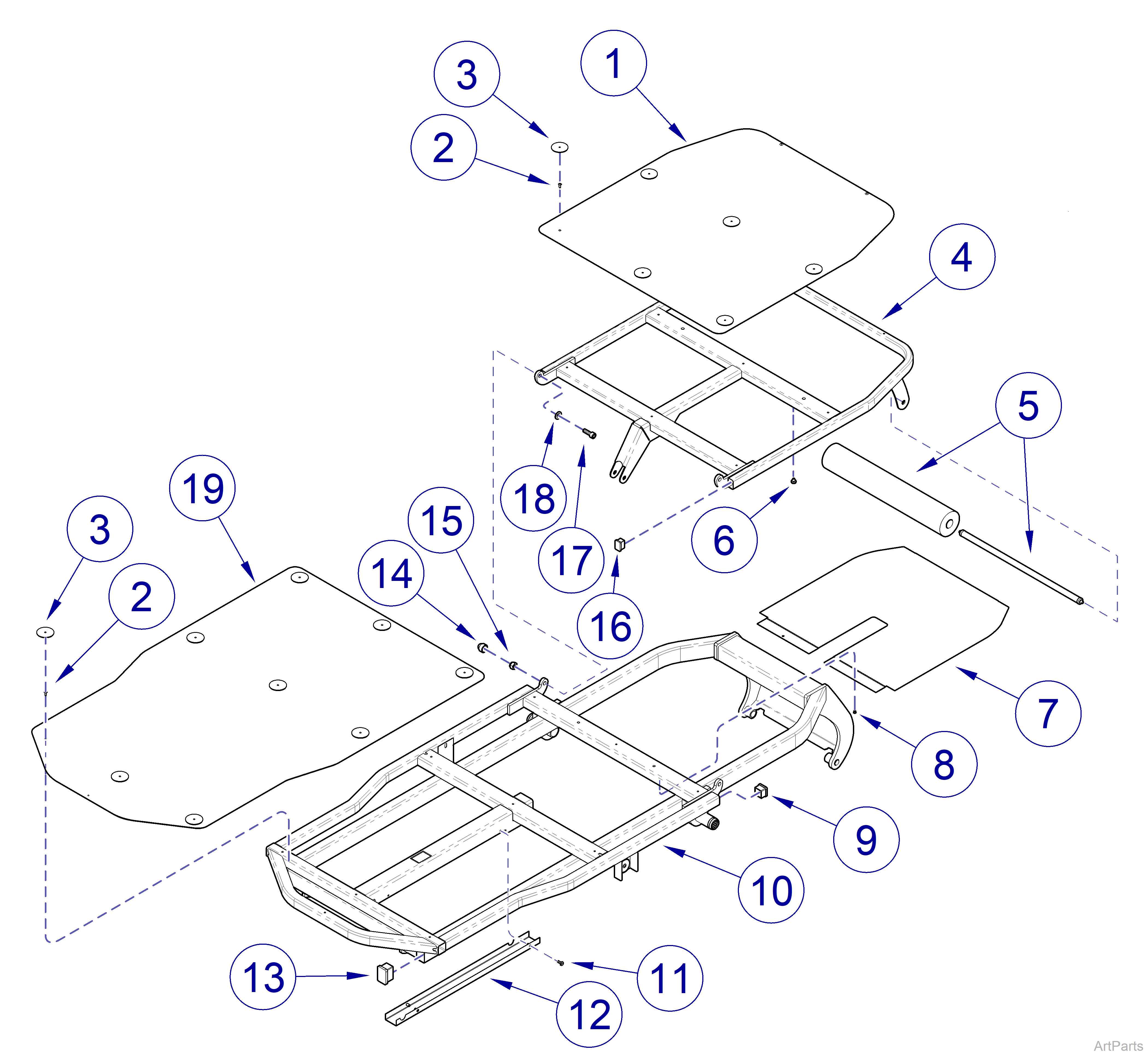 244 Table Upper Frame