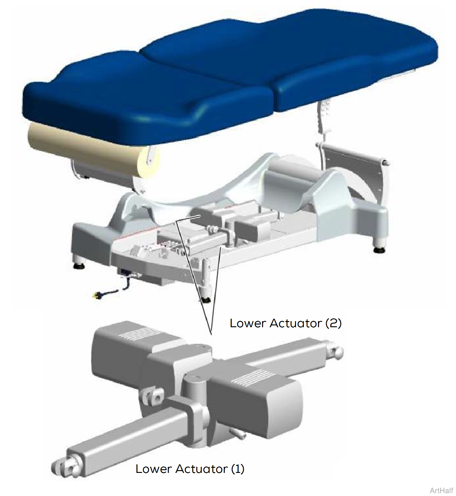 244 Table Lower Actuators