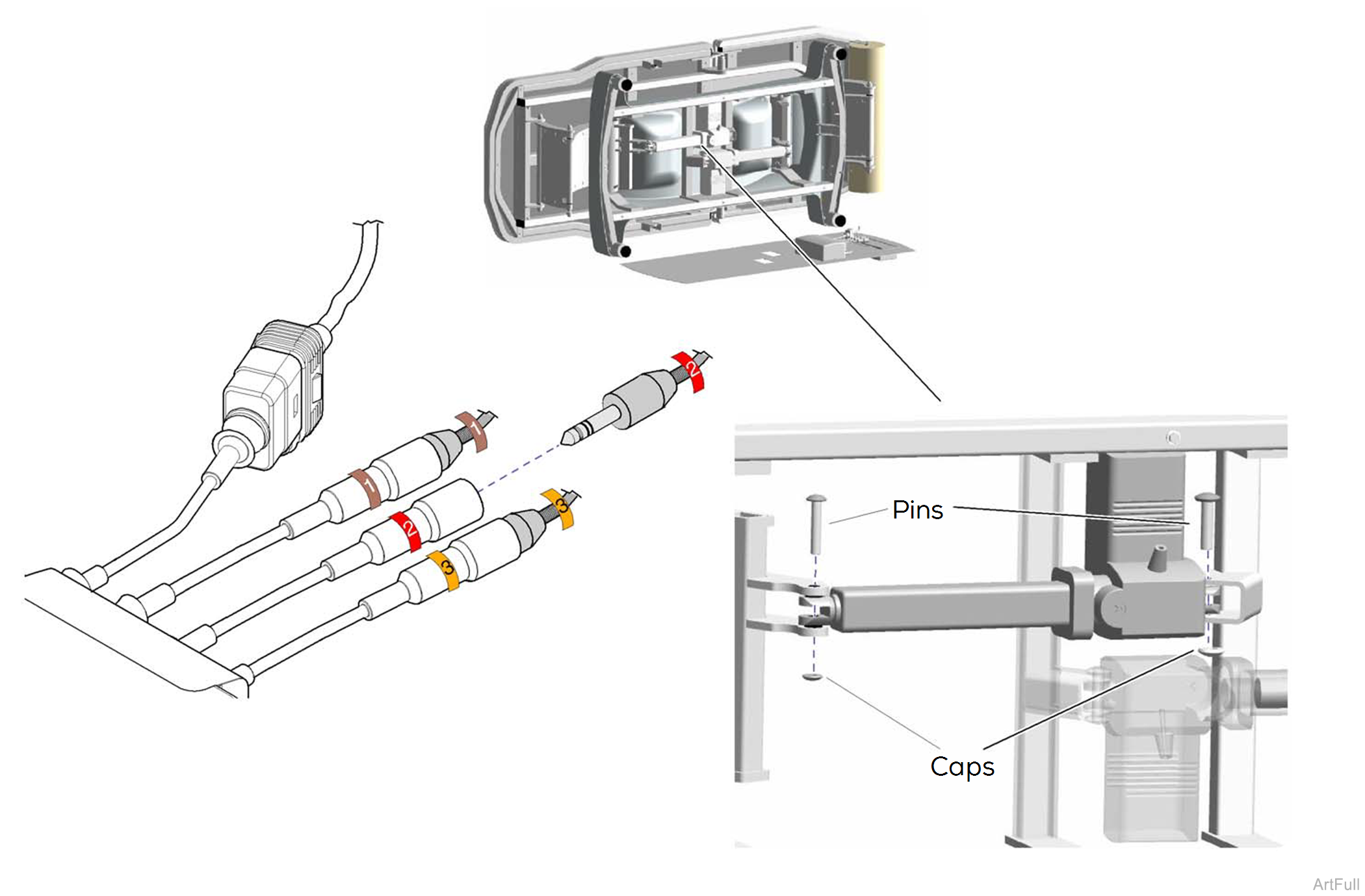 244 Table Lower Actuators