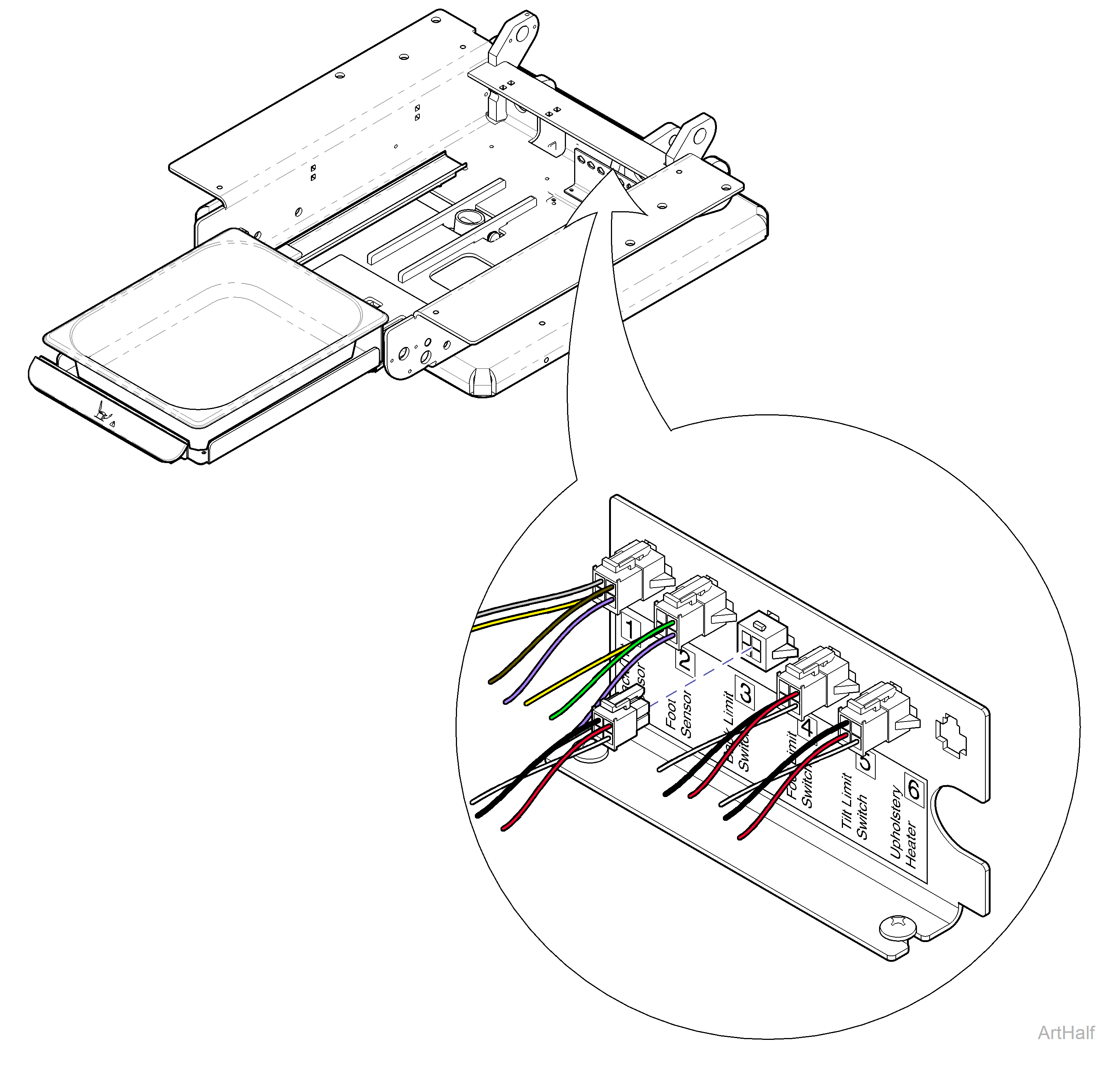 230 and 630 Chair Base Actuator Replacment
