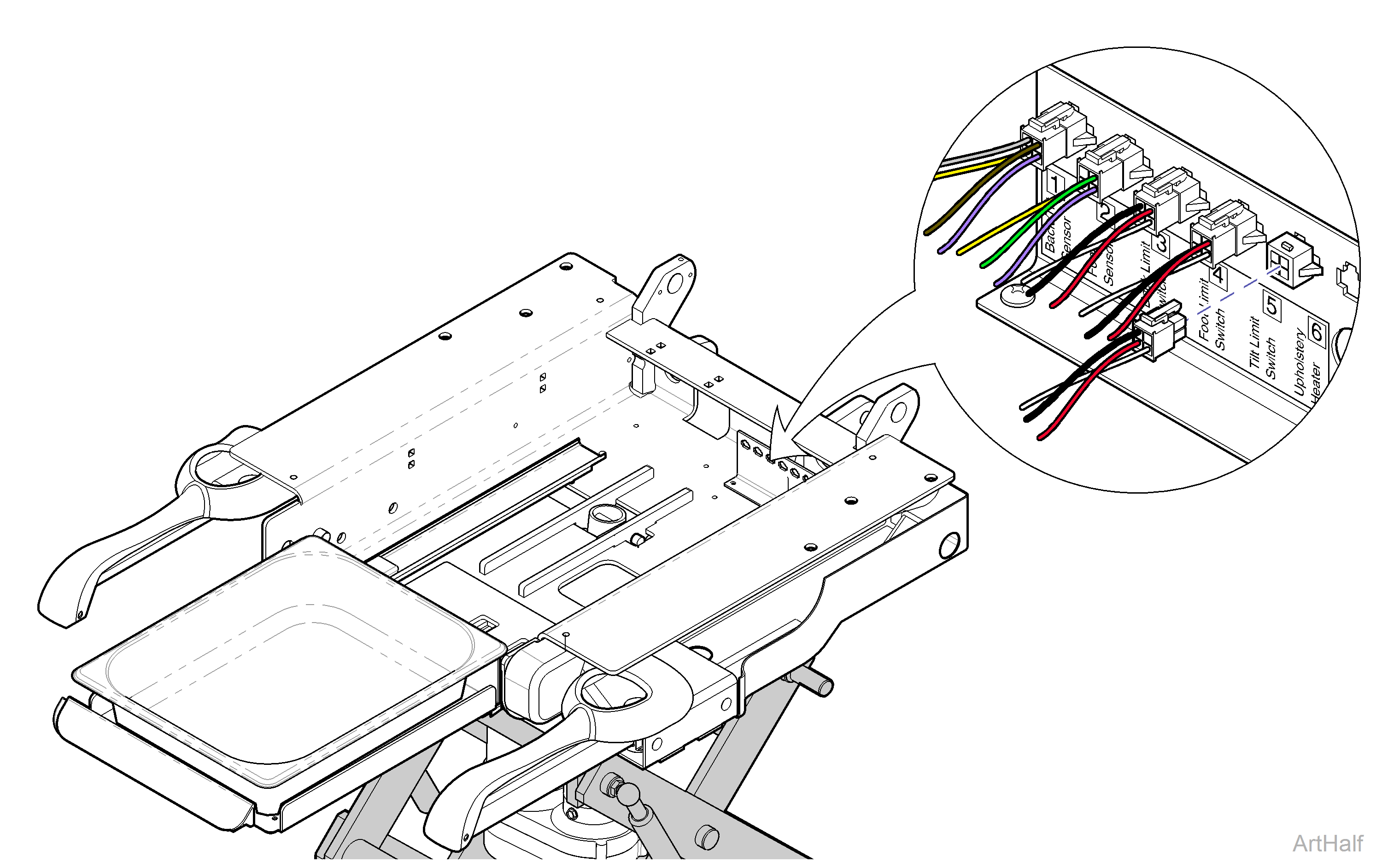 230 and 630 Chair Tilt Actuator Replacement