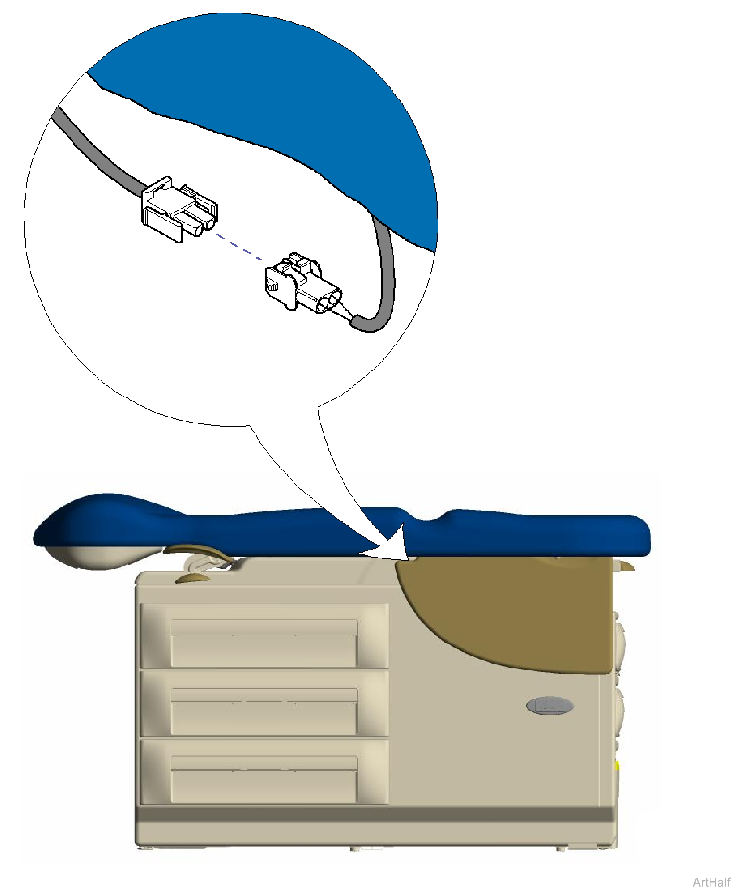 604 Table Upholster Heater Switch Loose Connections