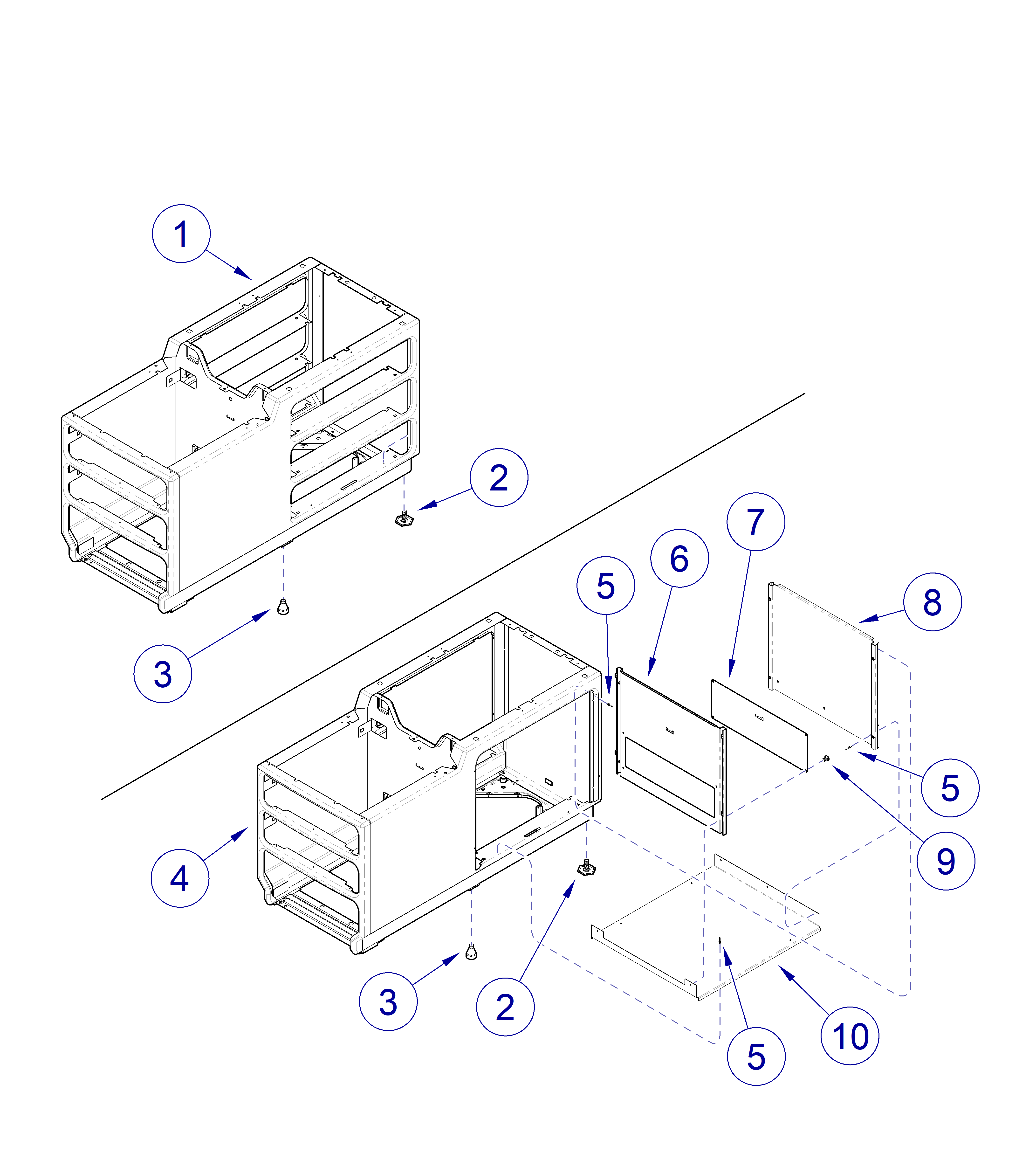 204-001 thru -007 Ritter Cabinets