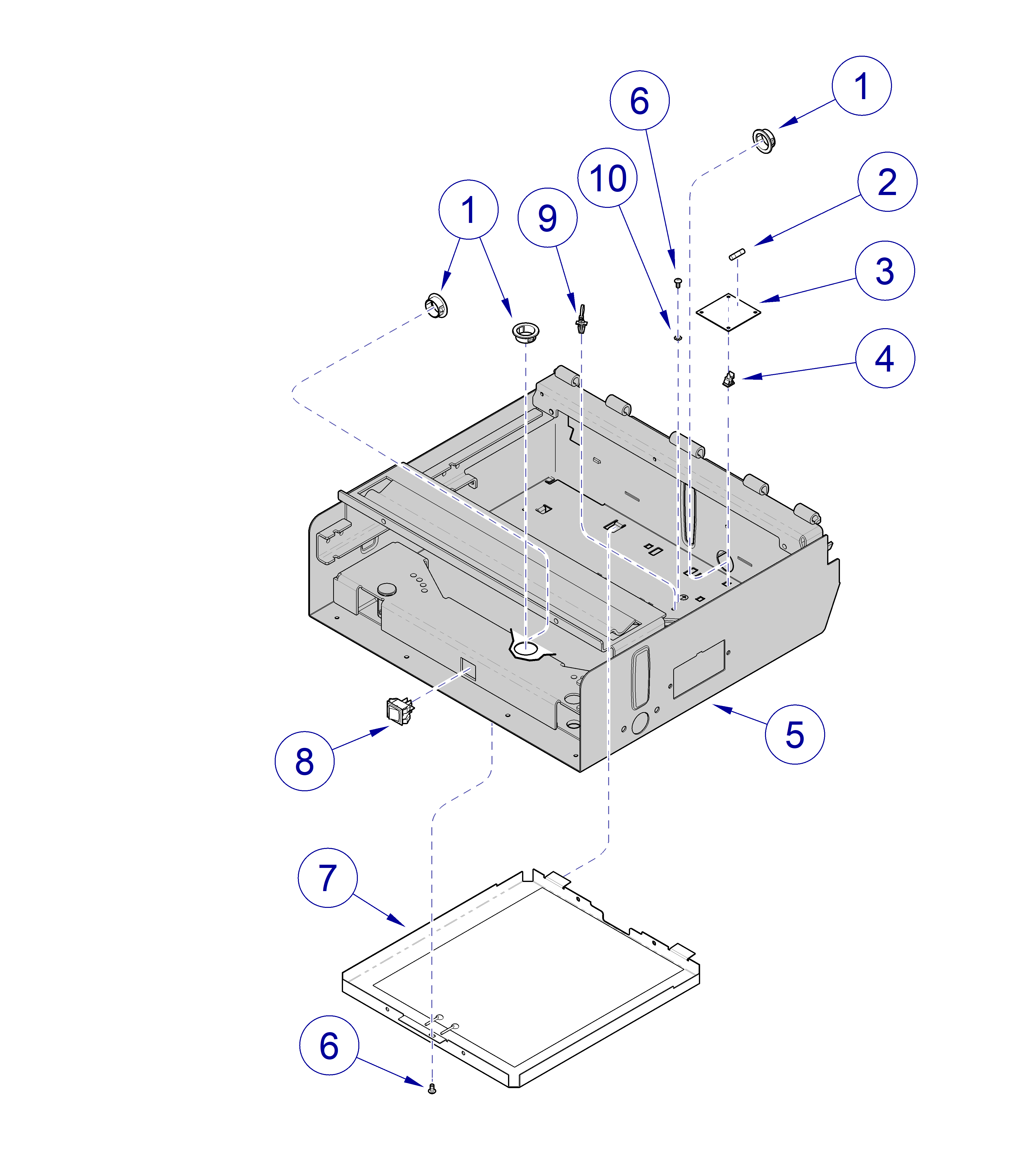 204 Table, 120 V Table Receptacle Systems