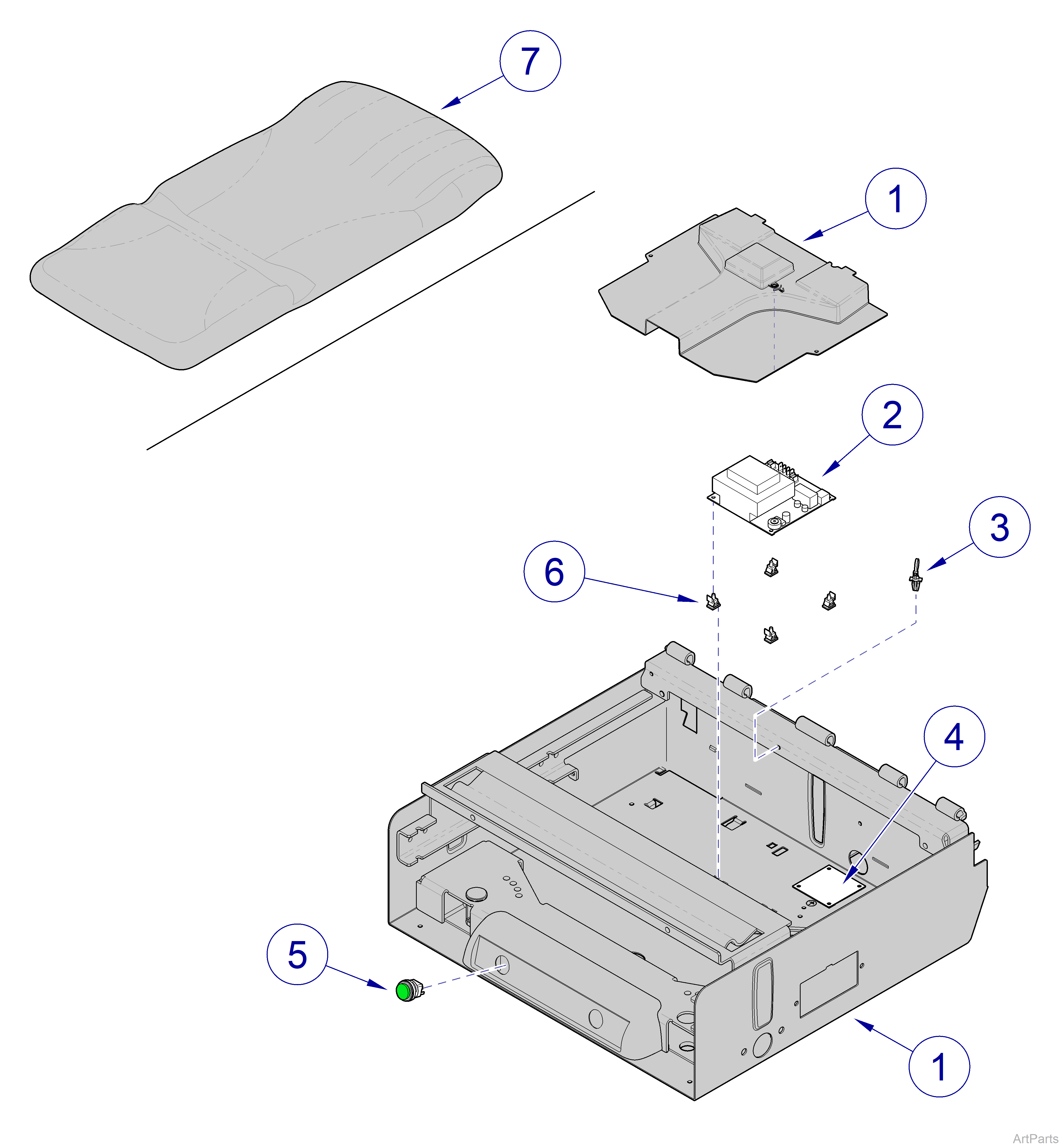 604 Midmark Table Upholstery HeaterSystem