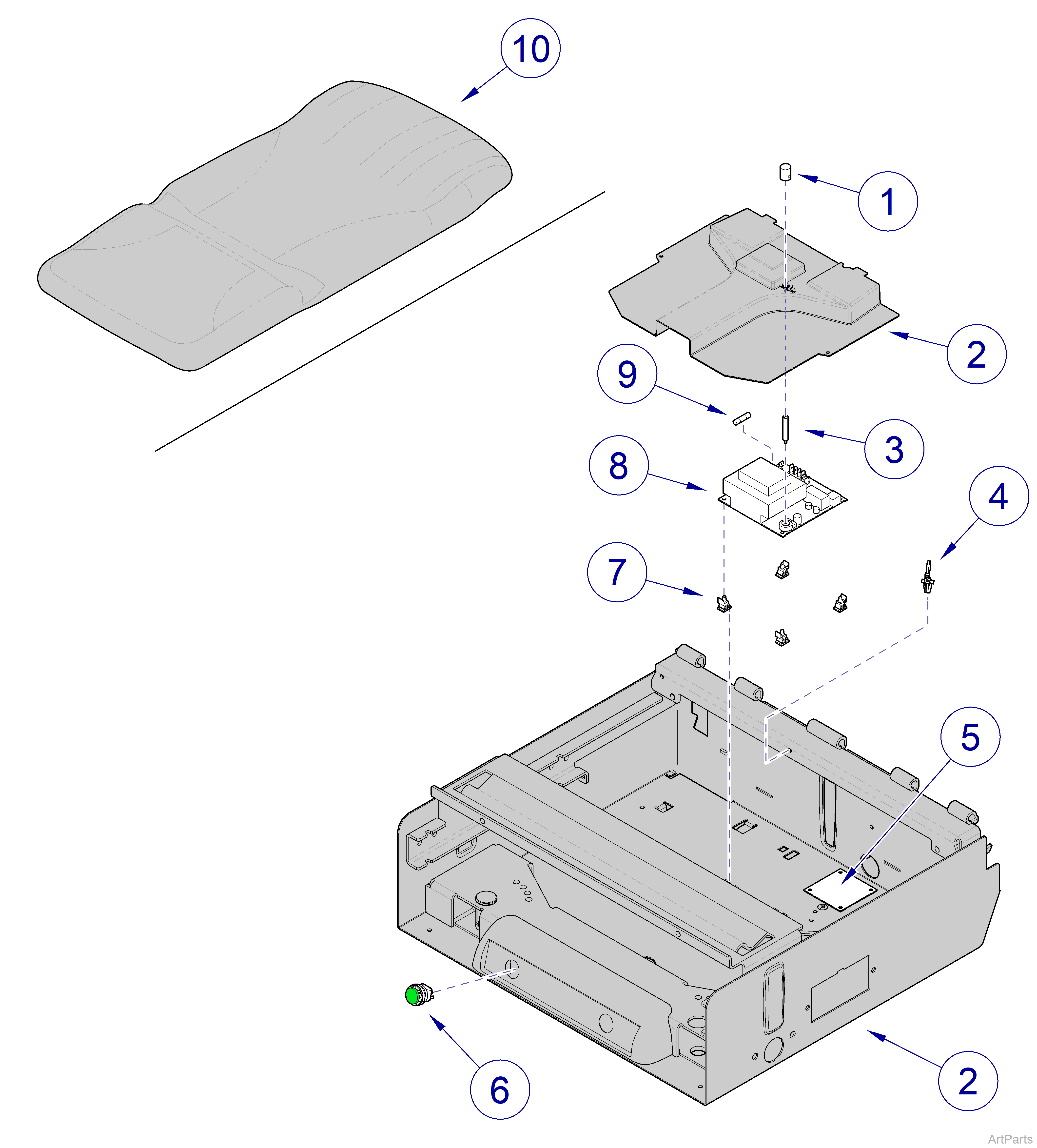 604 Midmark Table Upholstery Heater
